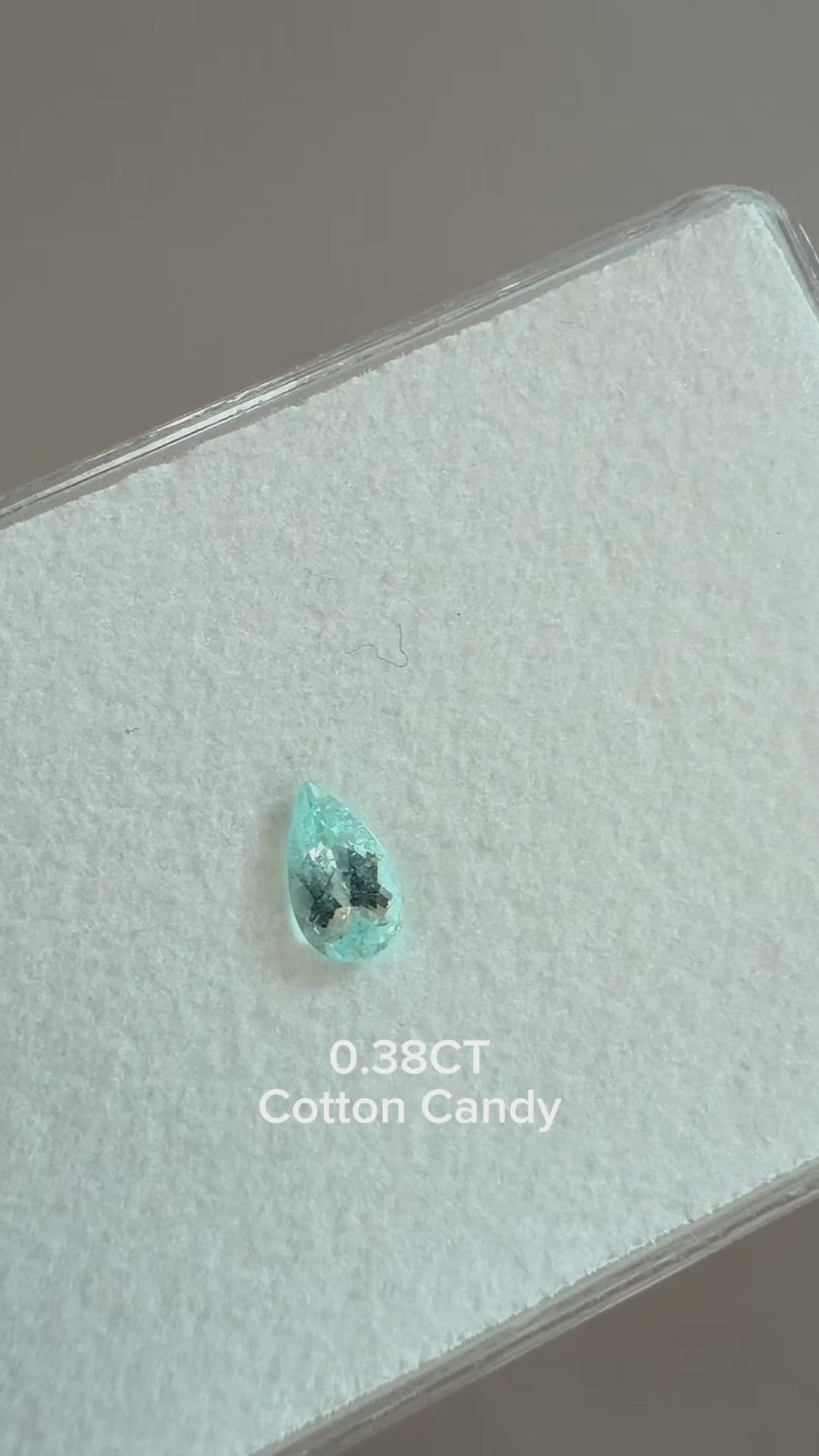 *BLACK FRIDAY* Bespoke 0.38 Carat Pear Paraíba Tourmaline