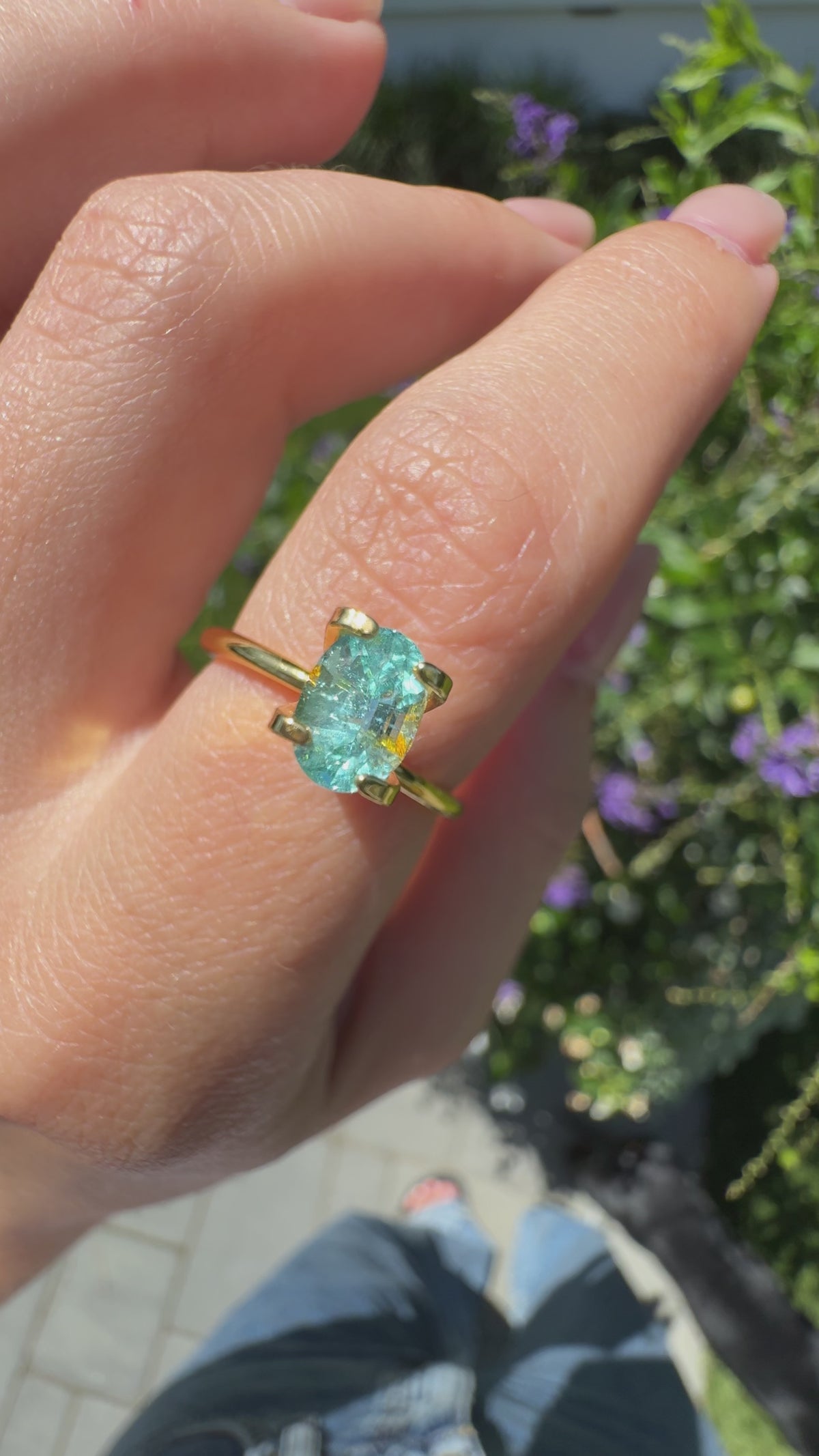 Bespoke 0.99 Carat Oval Paraíba Tourmaline