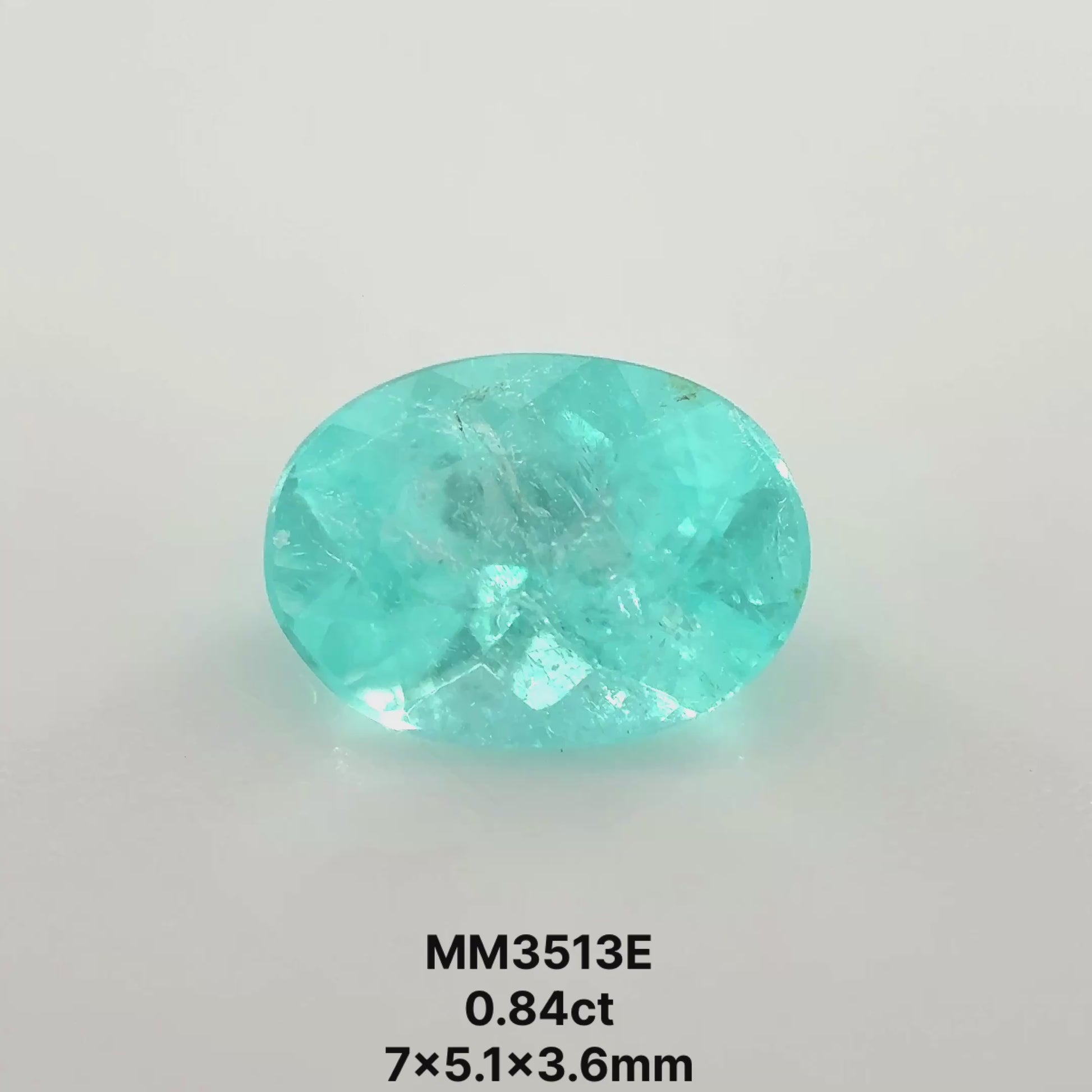 *COUTURE* Bespoke 0.84 Carat Oval Cut Paraíba Tourmaline