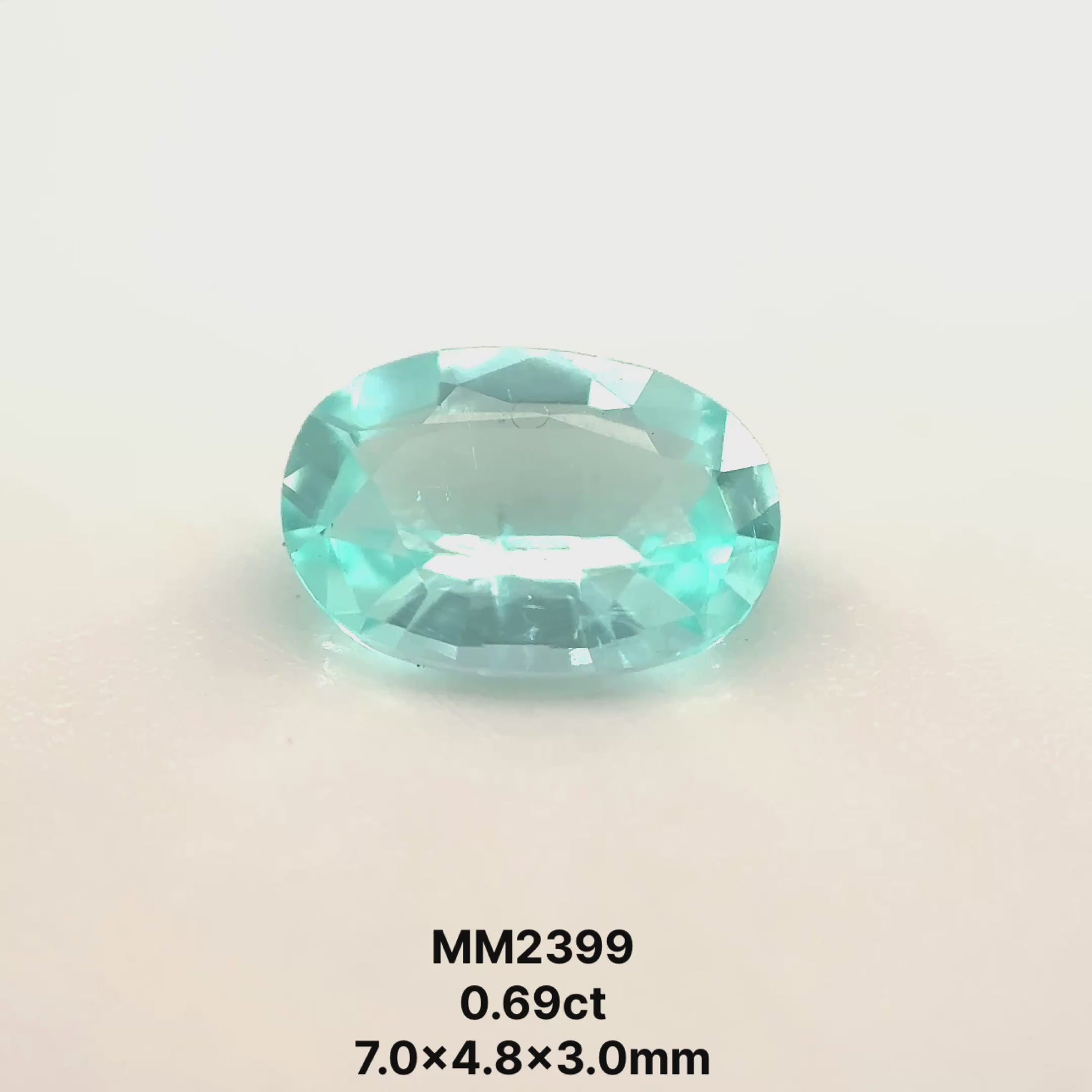 *COUTURE* Bespoke 0.69 Carat Oval Cut Paraíba Tourmaline