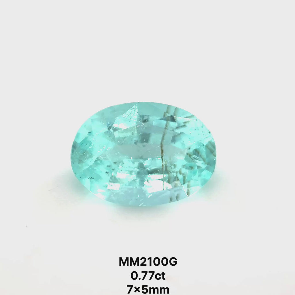 *COUTURE* Bespoke 0.77 Carat Oval Cut Paraíba Tourmaline