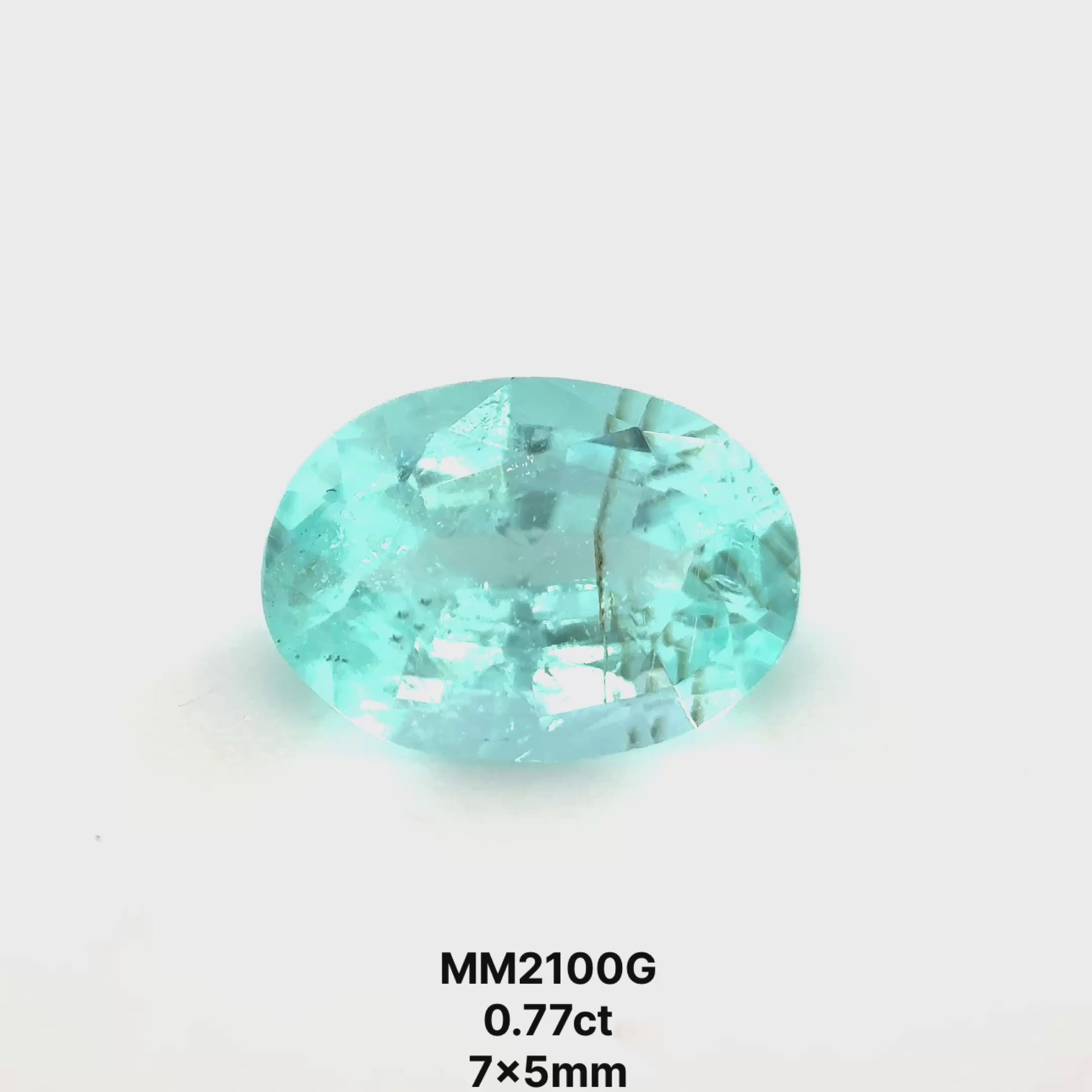 *COUTURE* Bespoke 0.77 Carat Oval Cut Paraíba Tourmaline