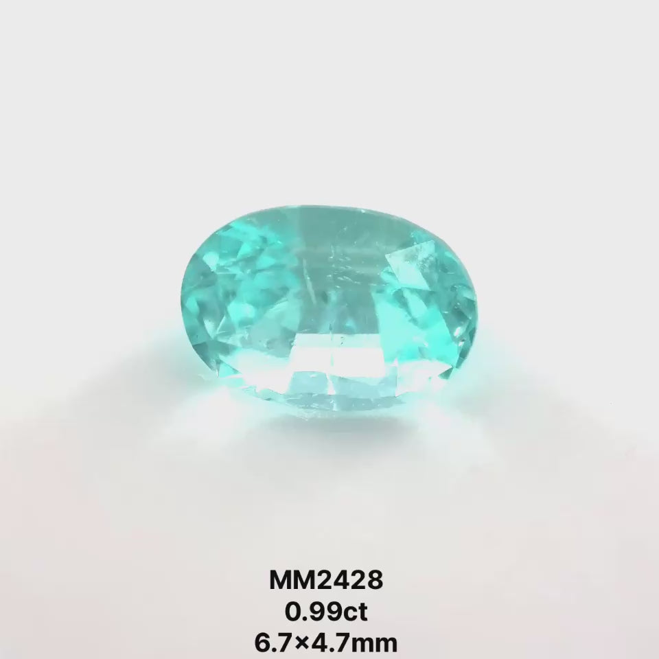 Bespoke 0.99 Carat Oval Paraíba Tourmaline