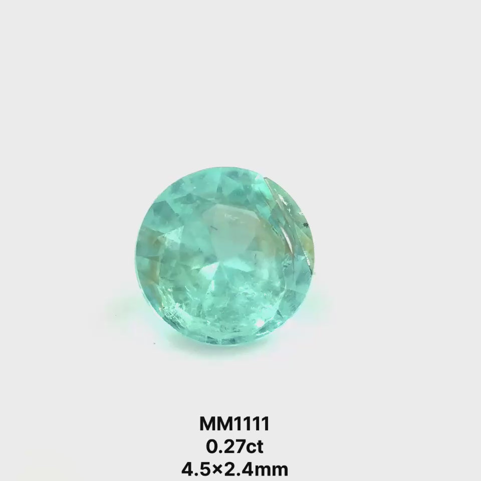 Bespoke 0.27 Carat Round Paraíba Tourmaline