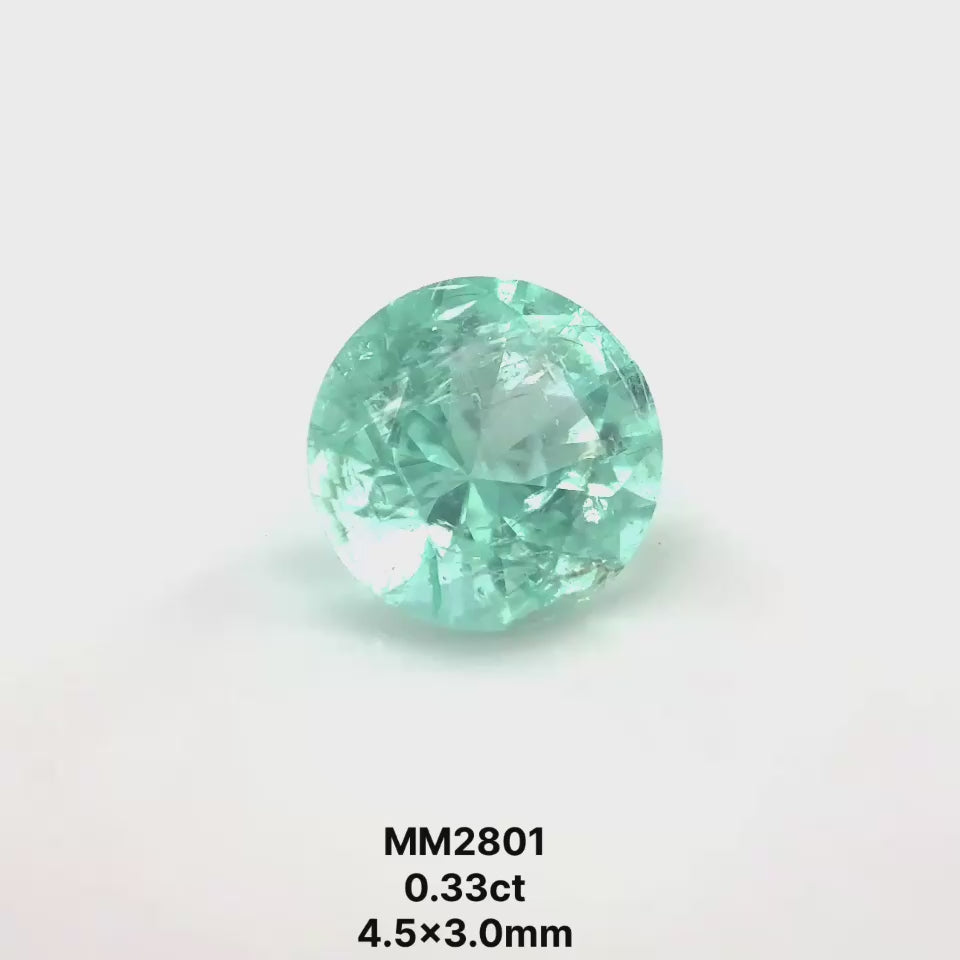Bespoke 0.33 Carat Round Paraíba Tourmaline Pinky Ring
