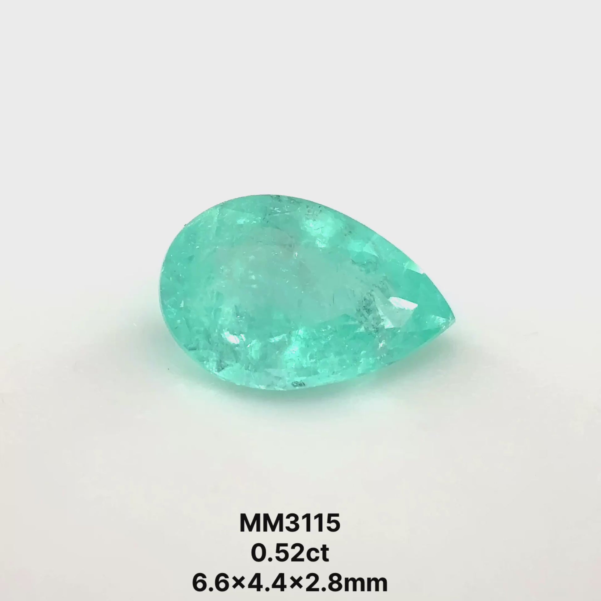 *BLACK FRIDAY* Bespoke 0.52 Carat Pear Paraíba Tourmaline