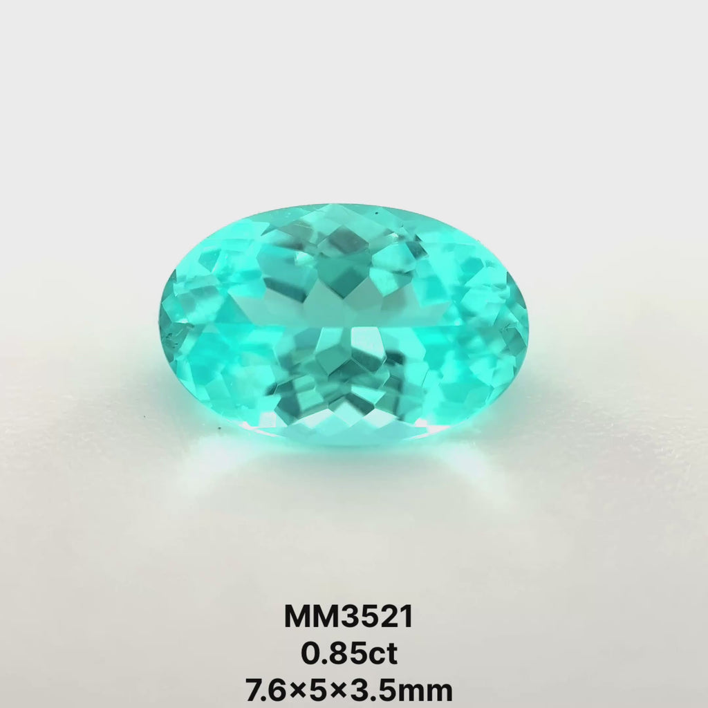 *COUTURE* Bespoke 0.85 Carat Oval Cut Paraíba Tourmaline