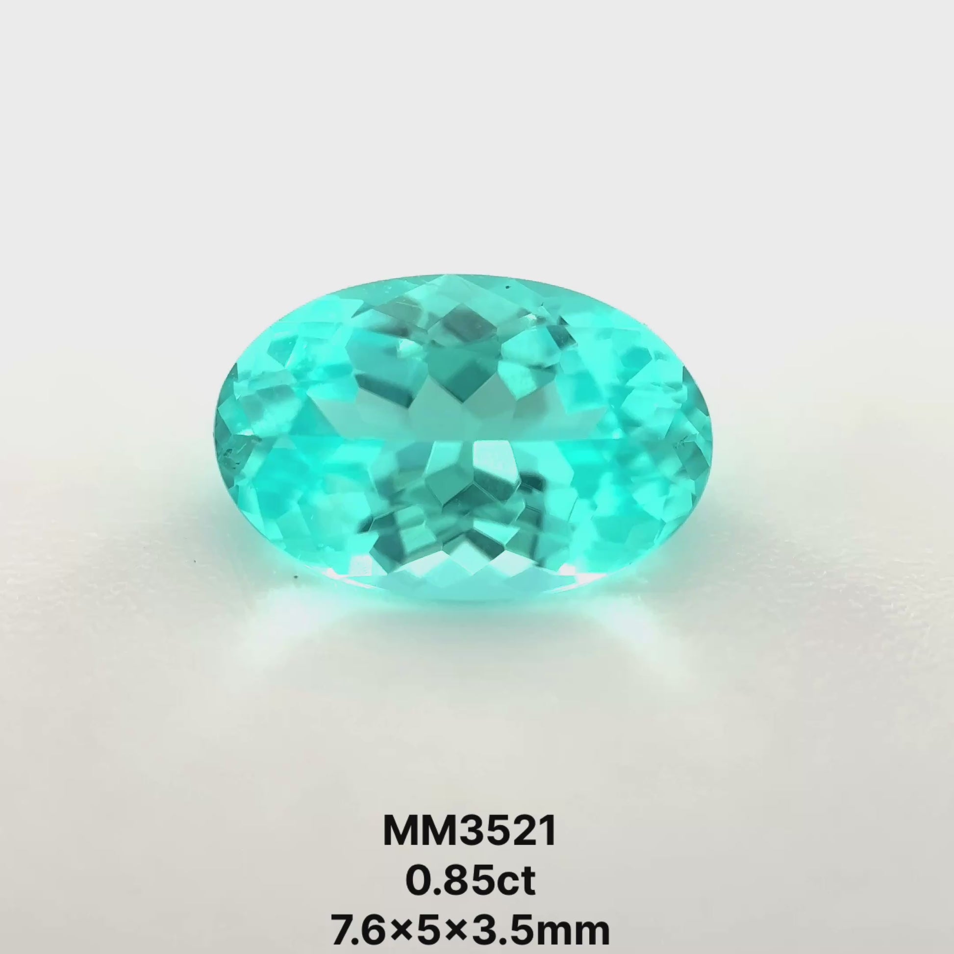 *COUTURE* Bespoke 0.85 Carat Oval Cut Paraíba Tourmaline