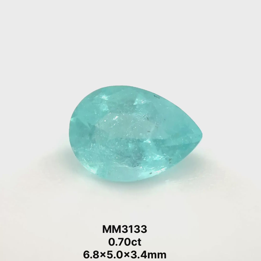 *SEPTEMBER GEM DROP* Bespoke 0.70 Carat Pear Cut Paraíba Tourmaline