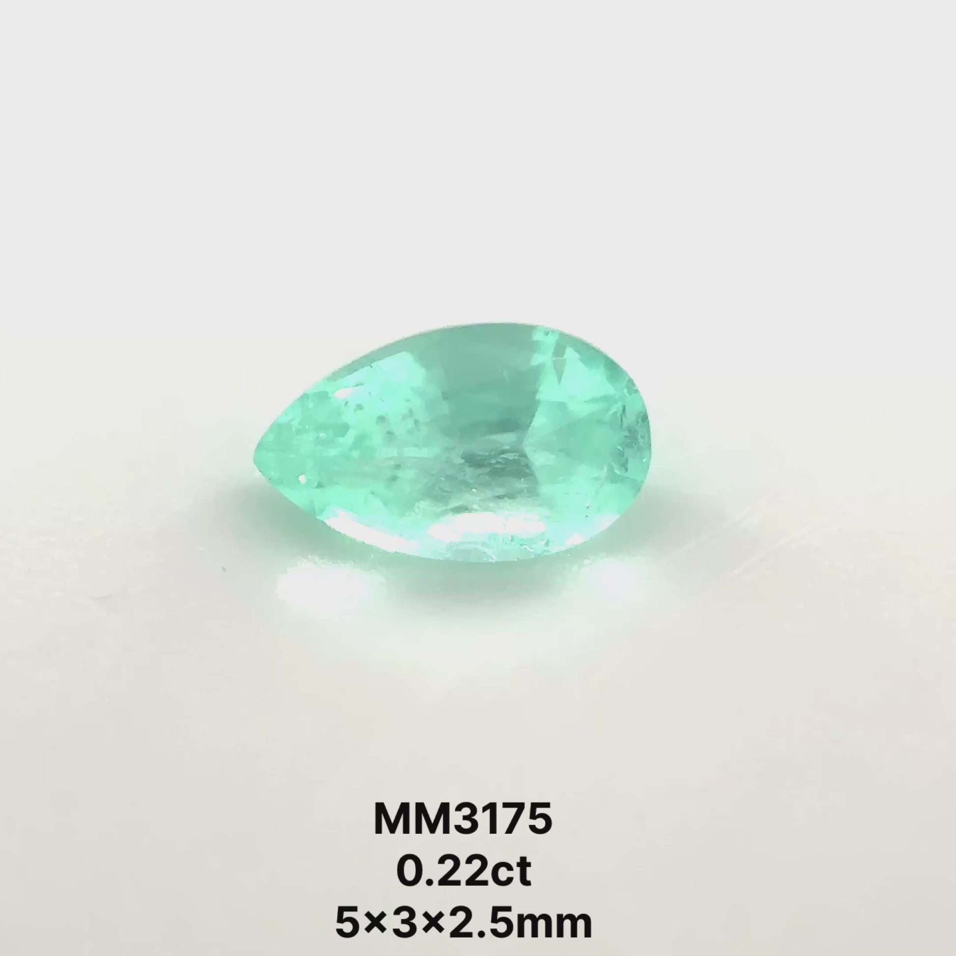 *COUTURE* Bespoke 0.22 Carat Pear Cut Paraíba Tourmaline
