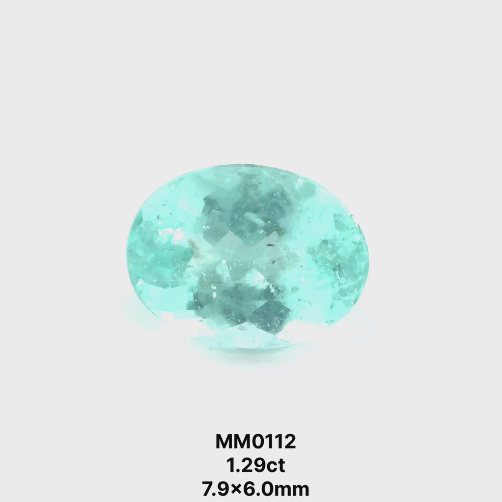 *COUTURE* Bespoke 1.29 Carat Oval Cut Paraíba Tourmaline