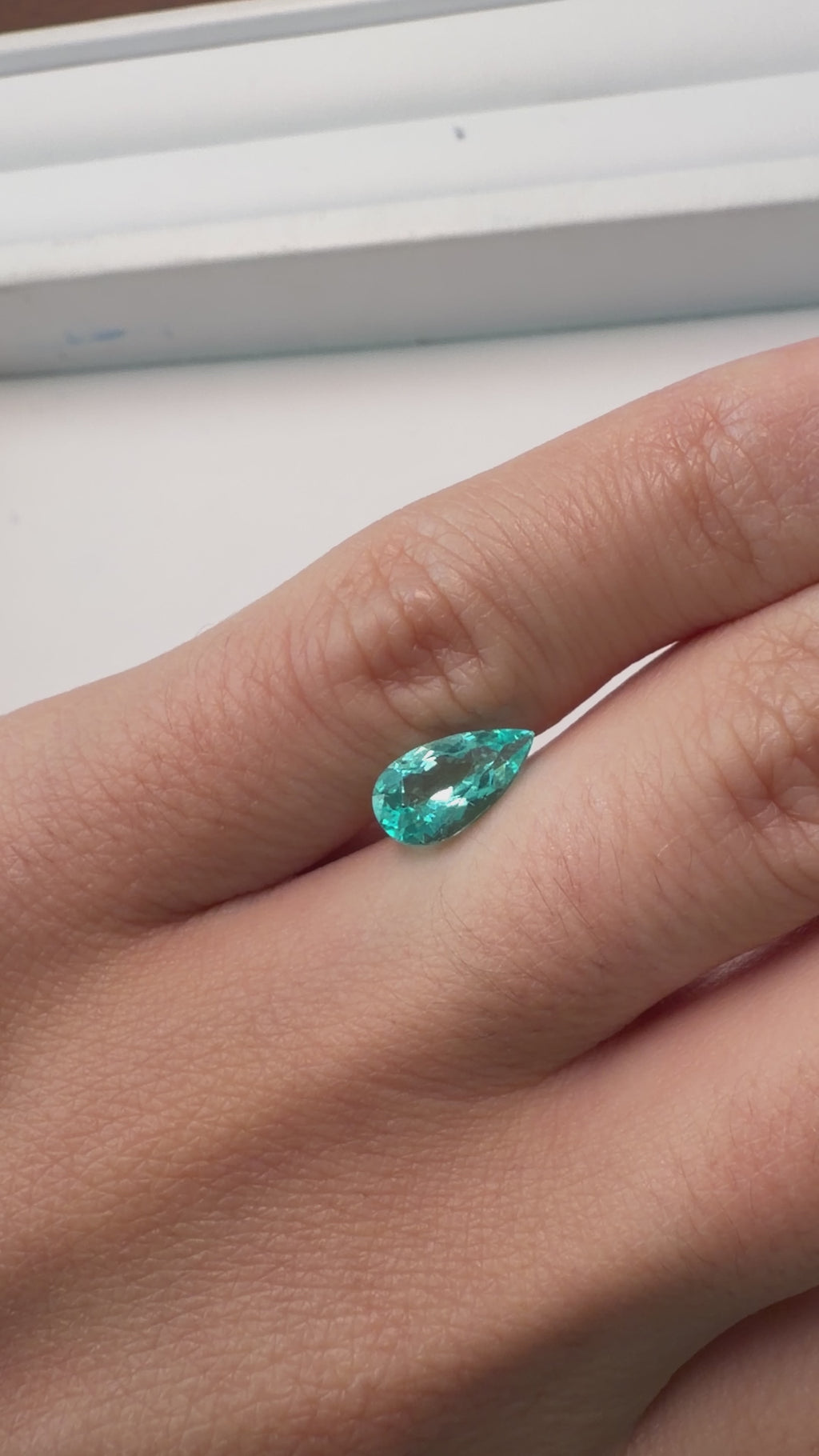 *NEW* Bespoke 1.30 Carat Pear Paraíba Tourmaline