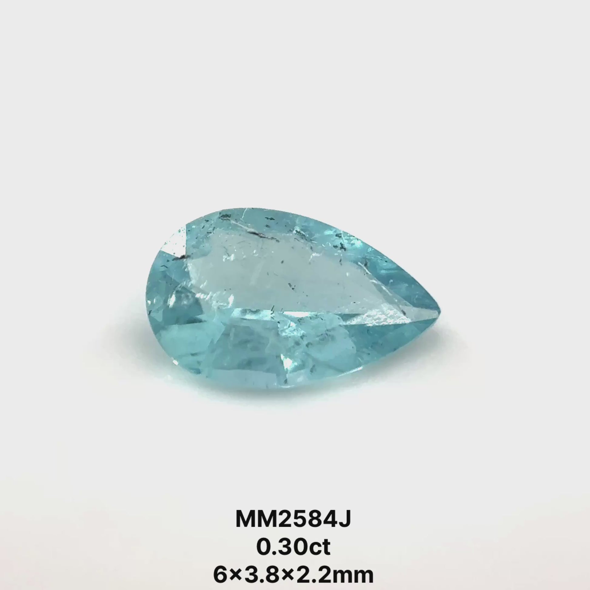 *BLACK FRIDAY* Bespoke 0.30 Carat Pear Paraíba Tourmaline