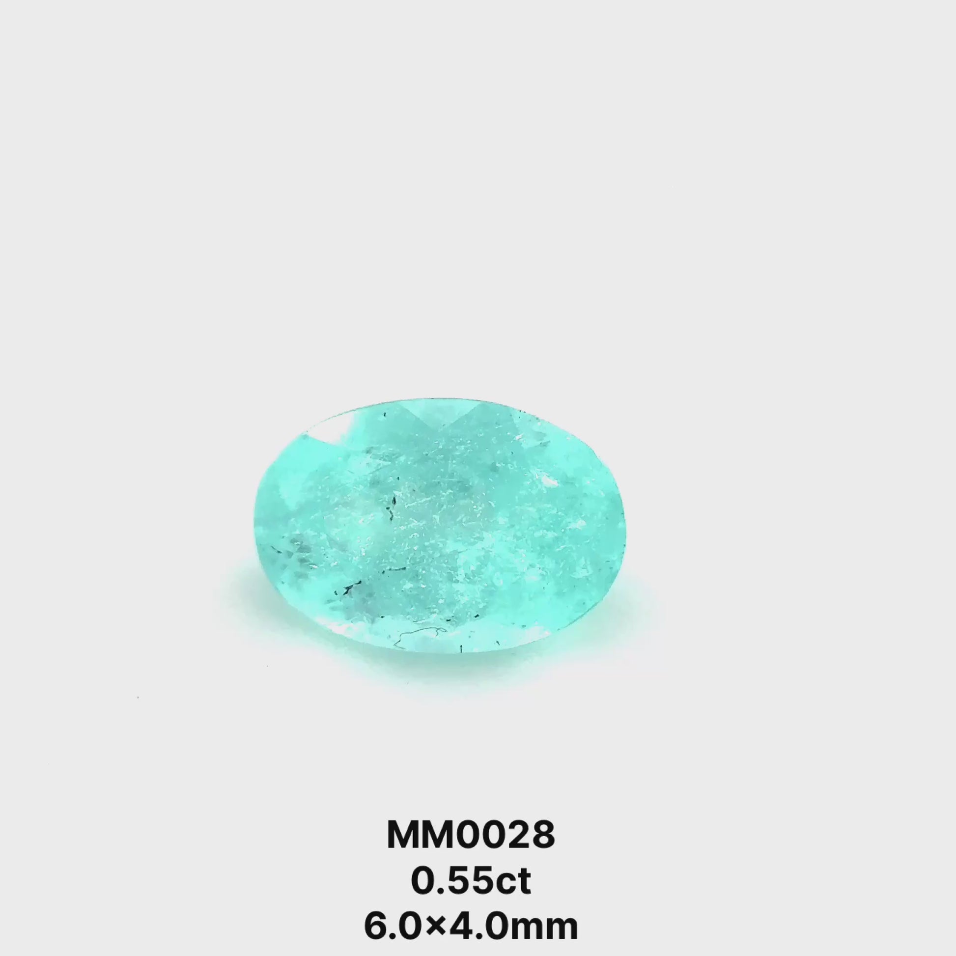 *SEPTEMBER GEM DROP* Bespoke 0.55 Carat Oval Cut Paraíba Tourmaline