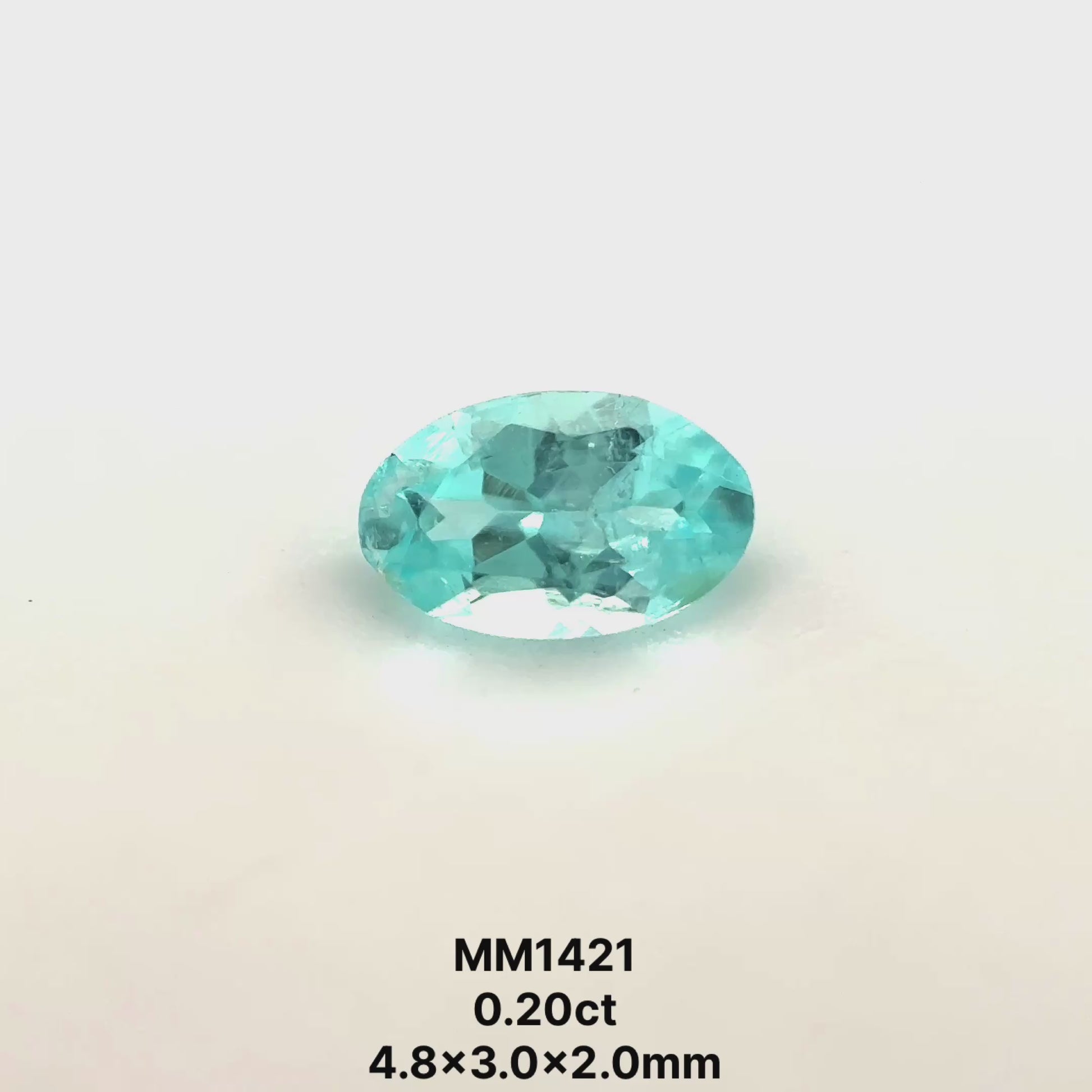 *COUTURE* Bespoke 0.20 Carat Oval Cut Paraíba Tourmaline