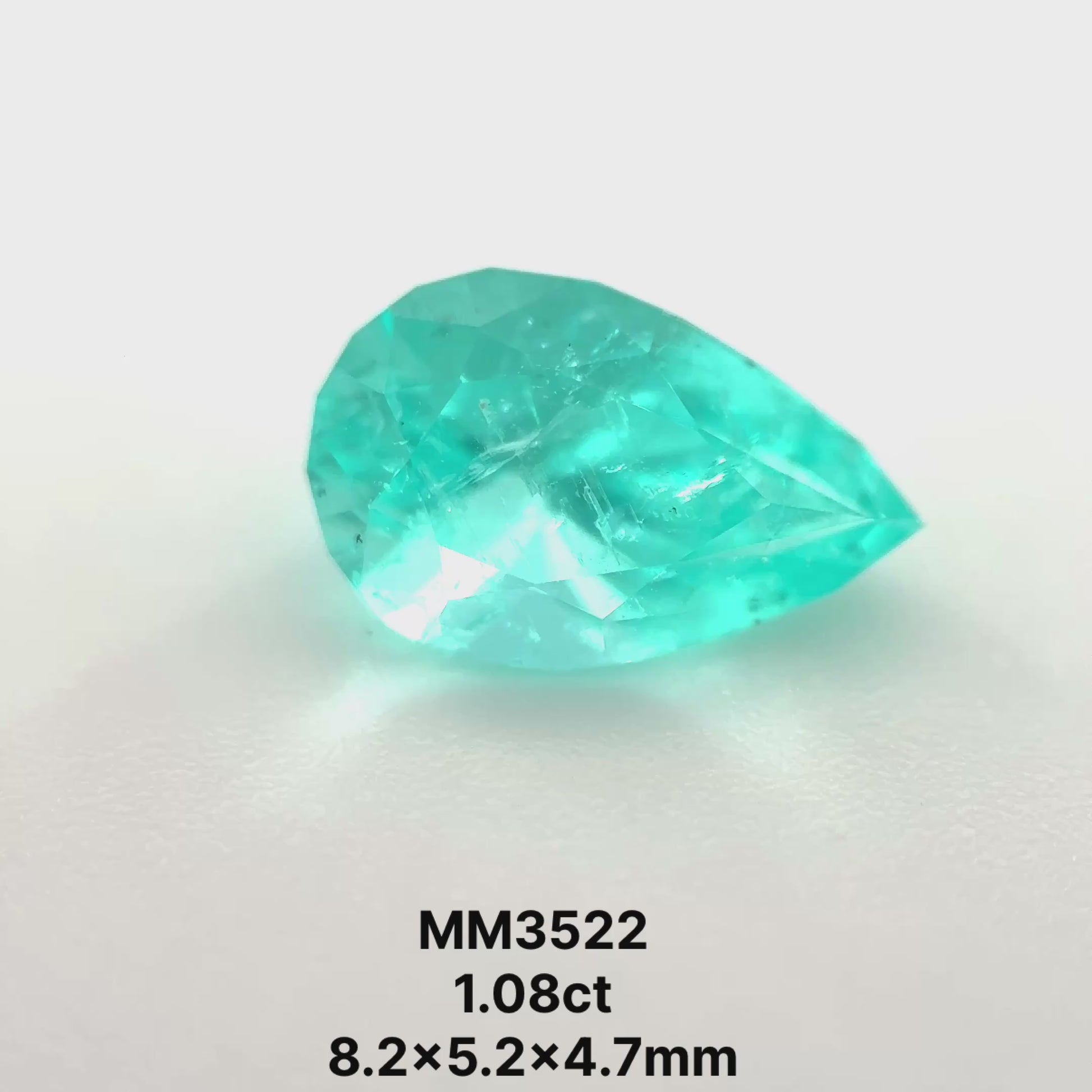 *COUTURE* Bespoke 1.08 Carat Pear Cut Paraíba Tourmaline