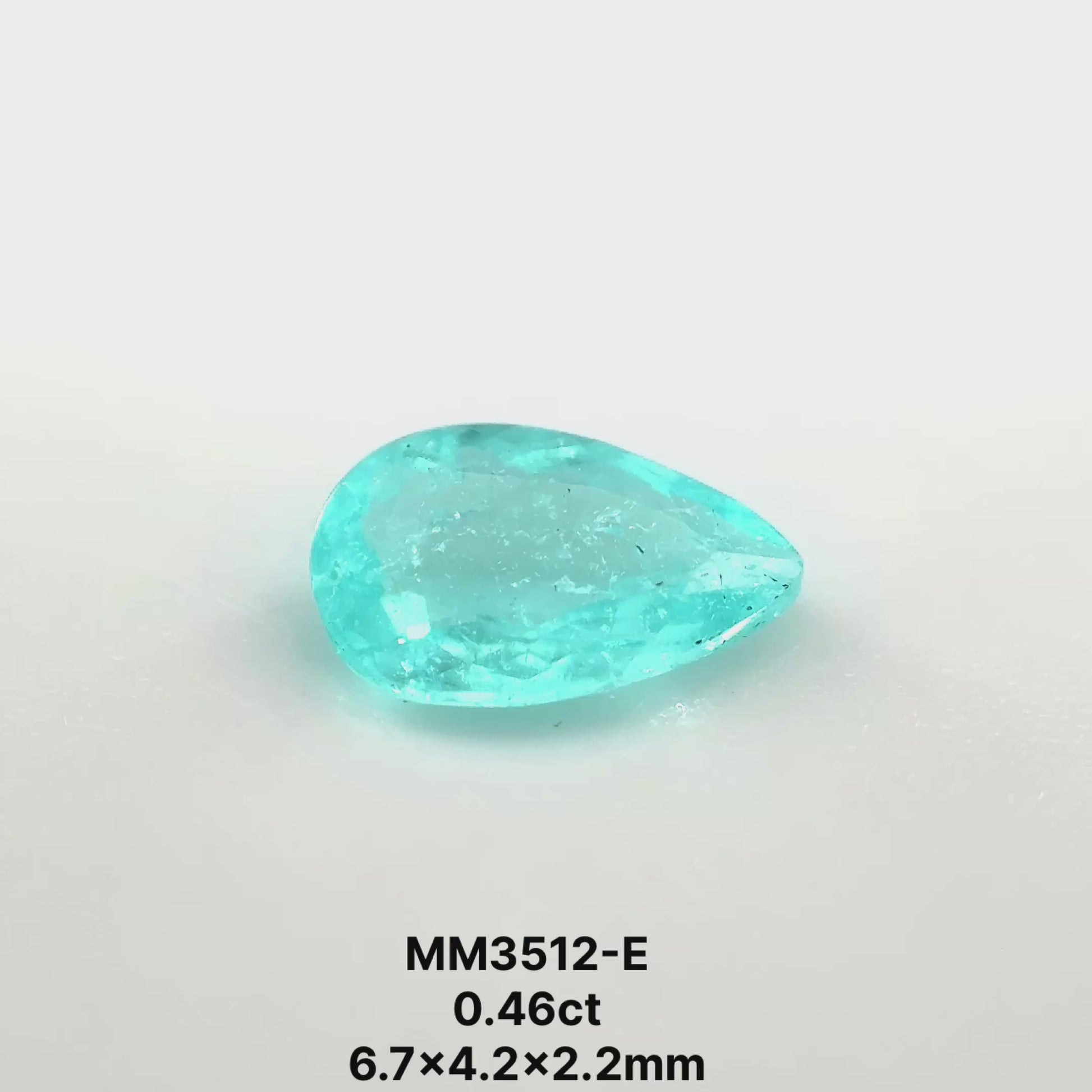 *TUCSON* Bespoke 0.46 Carat Pear Paraíba Tourmaline
