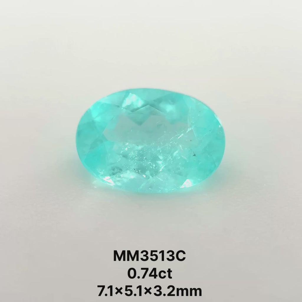 *SEPTEMBER GEM DROP* Bespoke 0.74 Carat Oval Cut Paraíba Tourmaline