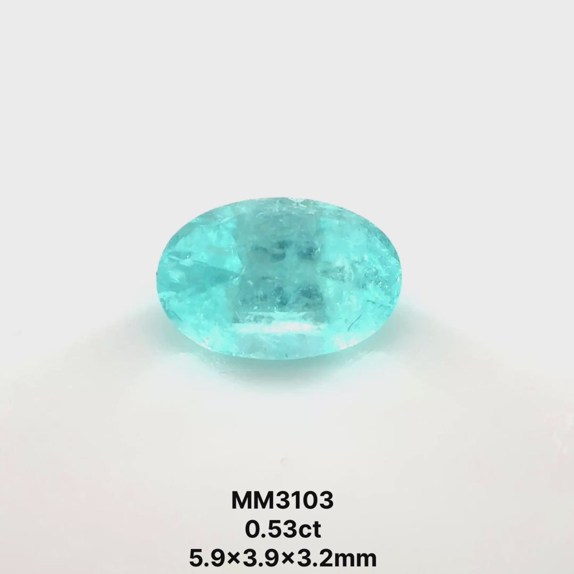*SEPTEMBER GEM DROP* Bespoke 0.53 Carat Oval Cut Paraíba Tourmaline
