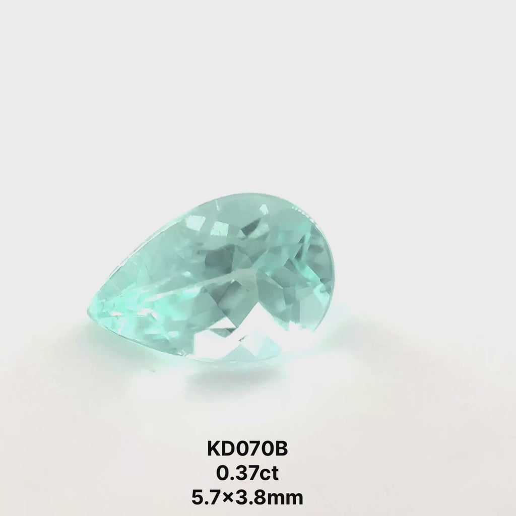 *BLACK FRIDAY* Bespoke 0.37 Carat Pear Paraíba Tourmaline