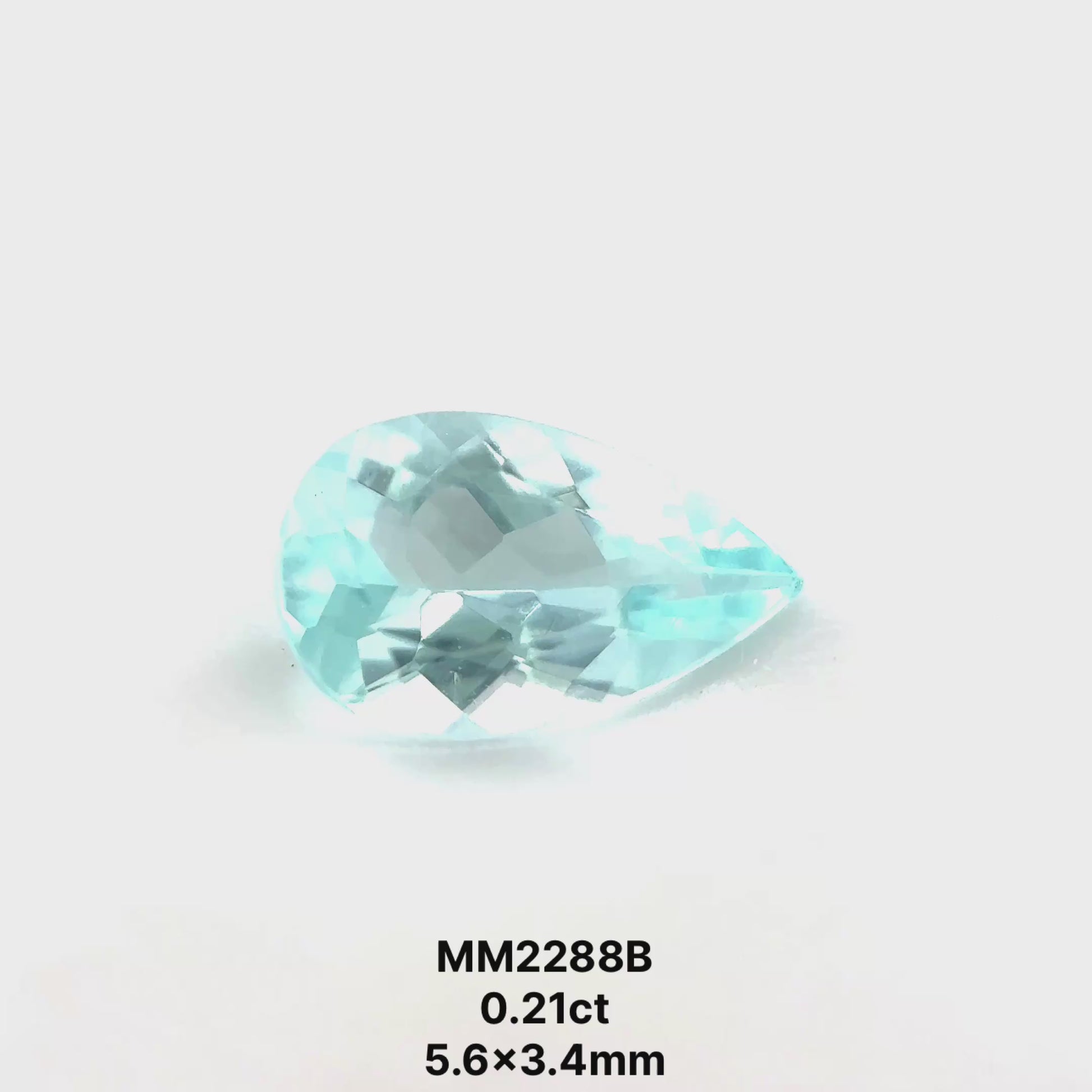 *BLACK FRIDAY* Bespoke 0.21 Carat Pear Paraíba Tourmaline