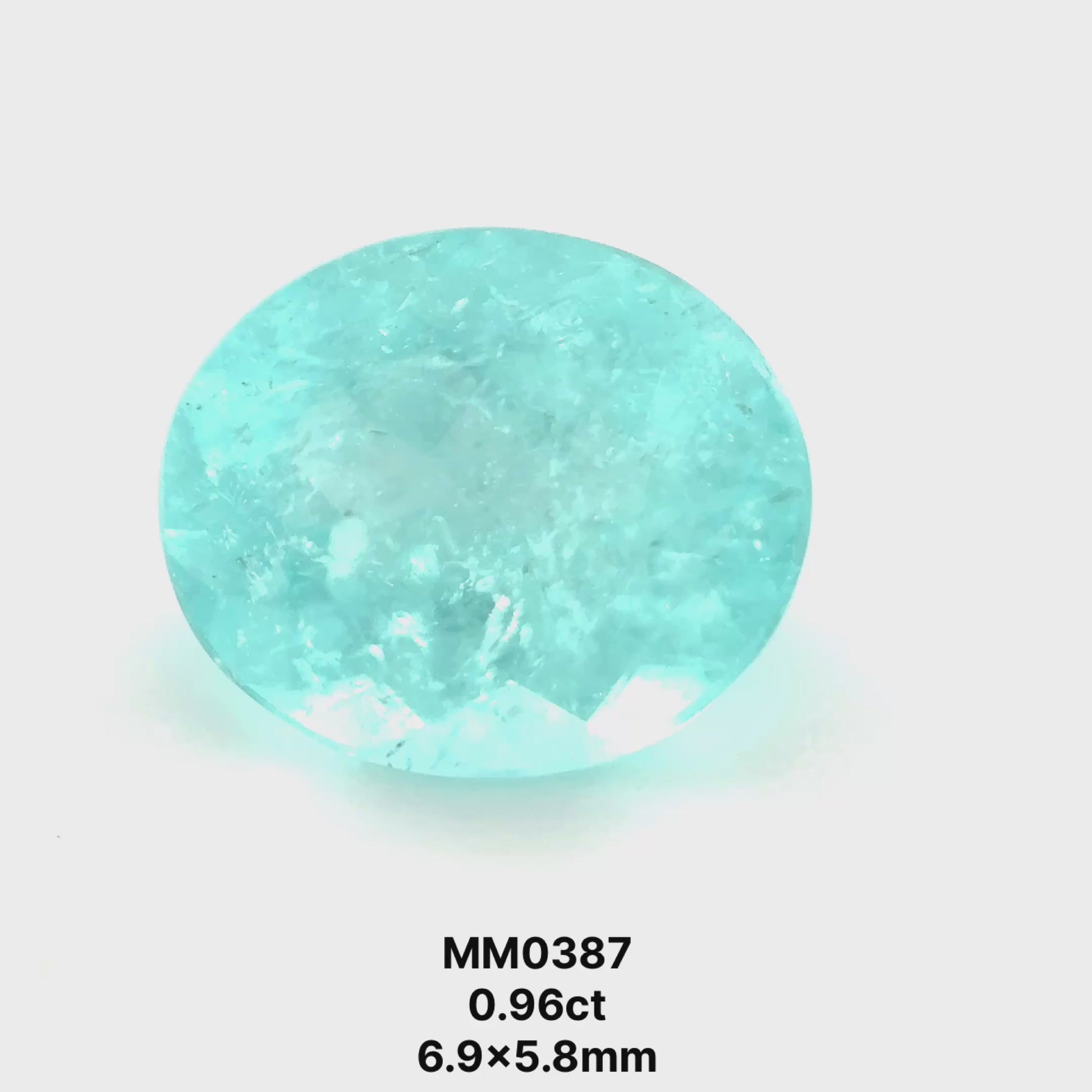 *COUTURE* Bespoke 0.96 Carat Oval Cut Paraíba Tourmaline