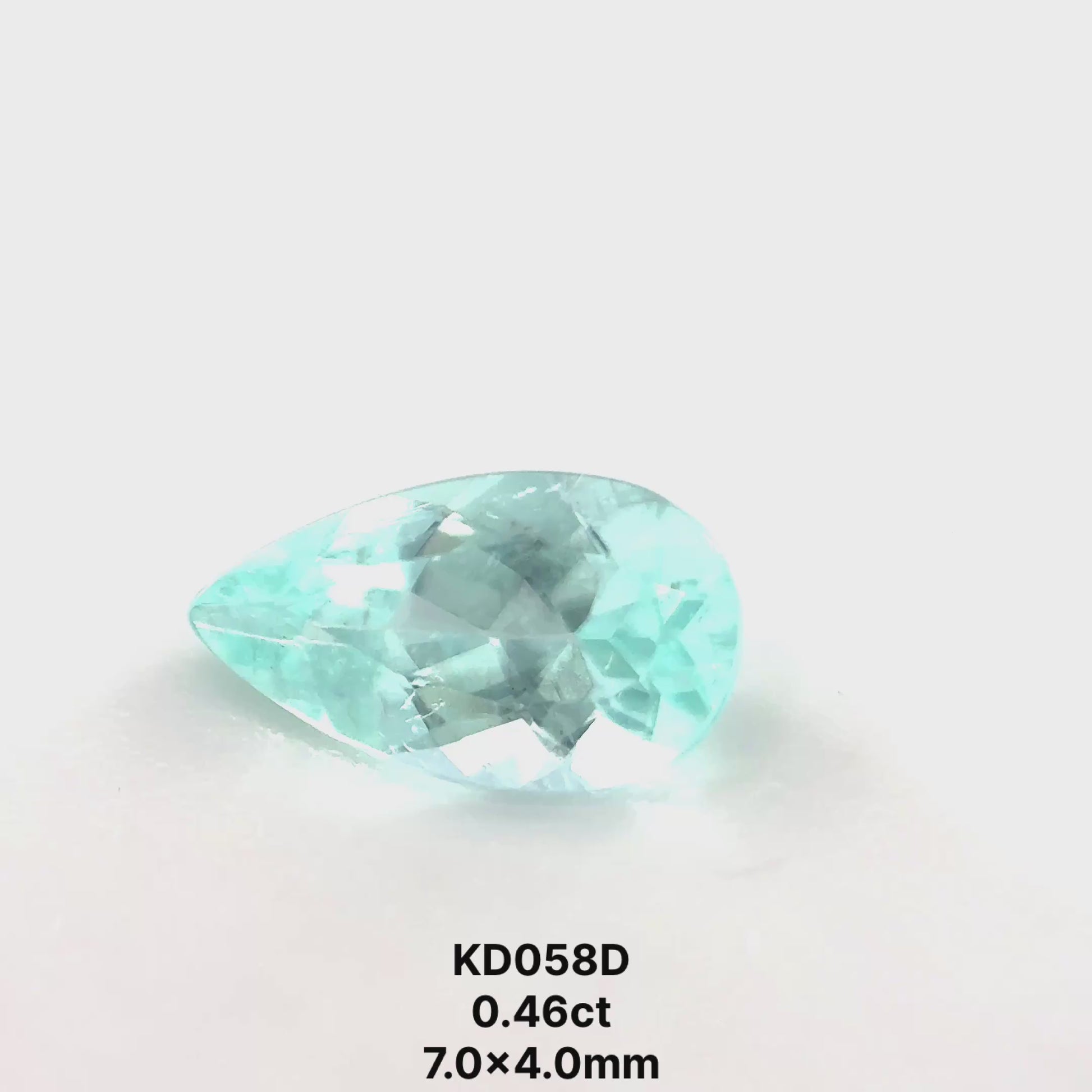 *PARAIBAMAS* Bespoke 0.46 Carat Pear Paraíba Tourmaline