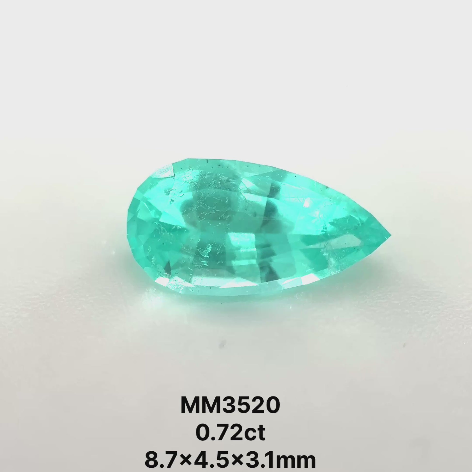 *COUTURE* Bespoke 0.72 Carat Pear Cut Paraíba Tourmaline