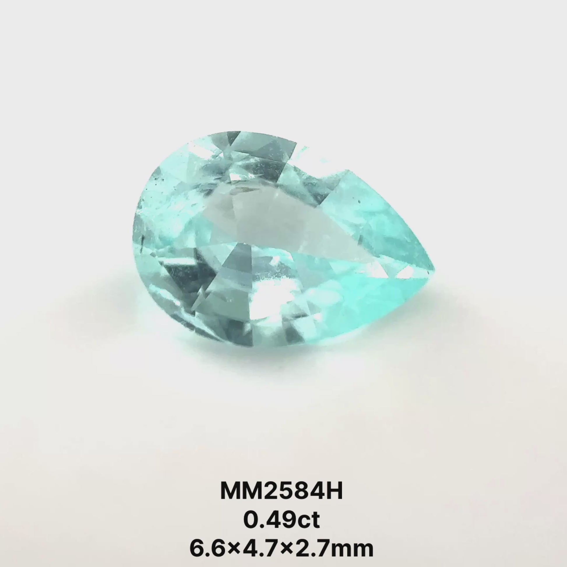 *BLACK FRIDAY* Bespoke 0.49 Carat Pear Paraíba Tourmaline