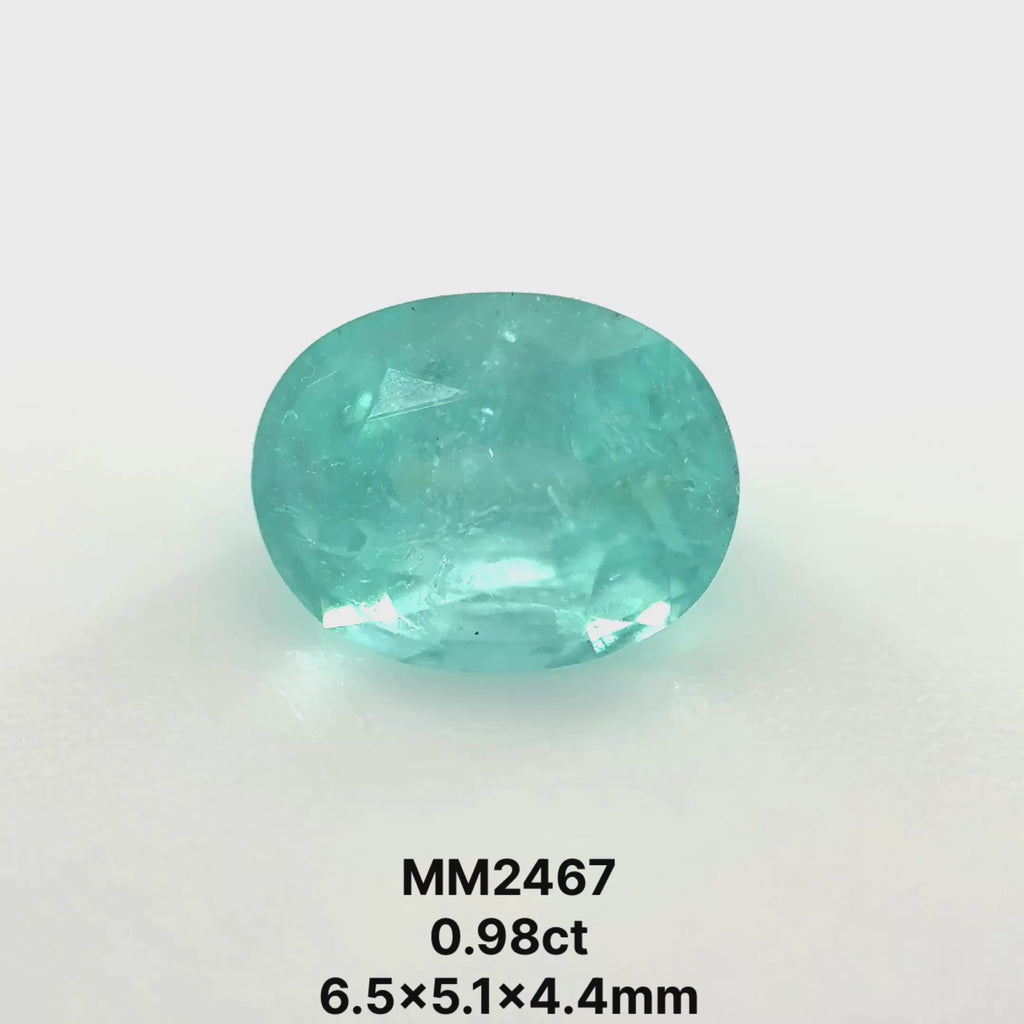 *COUTURE* Bespoke 0.98 Carat Oval Cut Paraíba Tourmaline