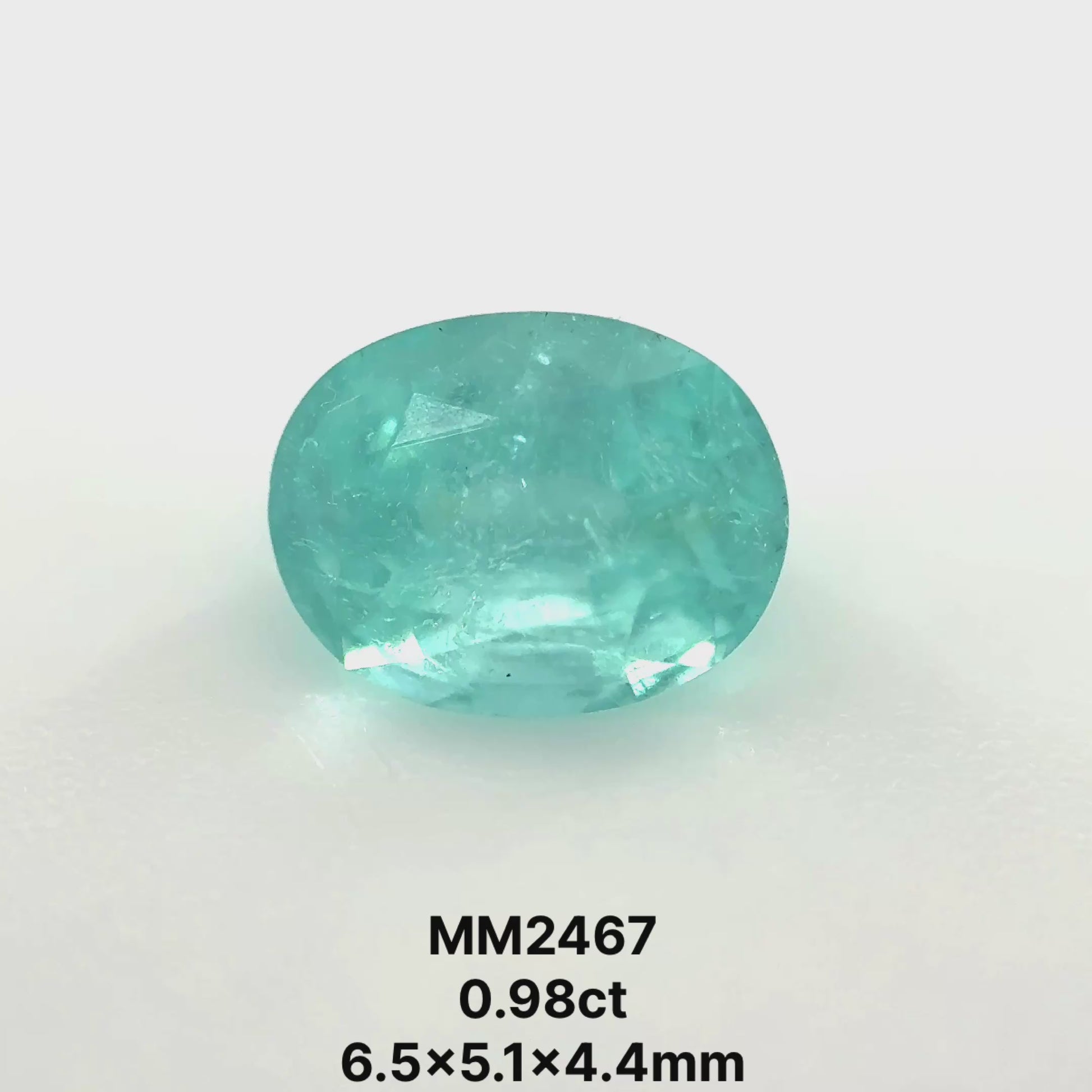 *COUTURE* Bespoke 0.98 Carat Oval Cut Paraíba Tourmaline