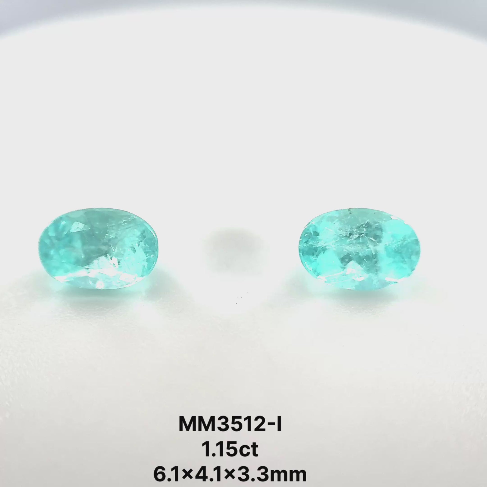*TUCSON* Bespoke 1.15 Carat Oval Paraíba Tourmaline Set