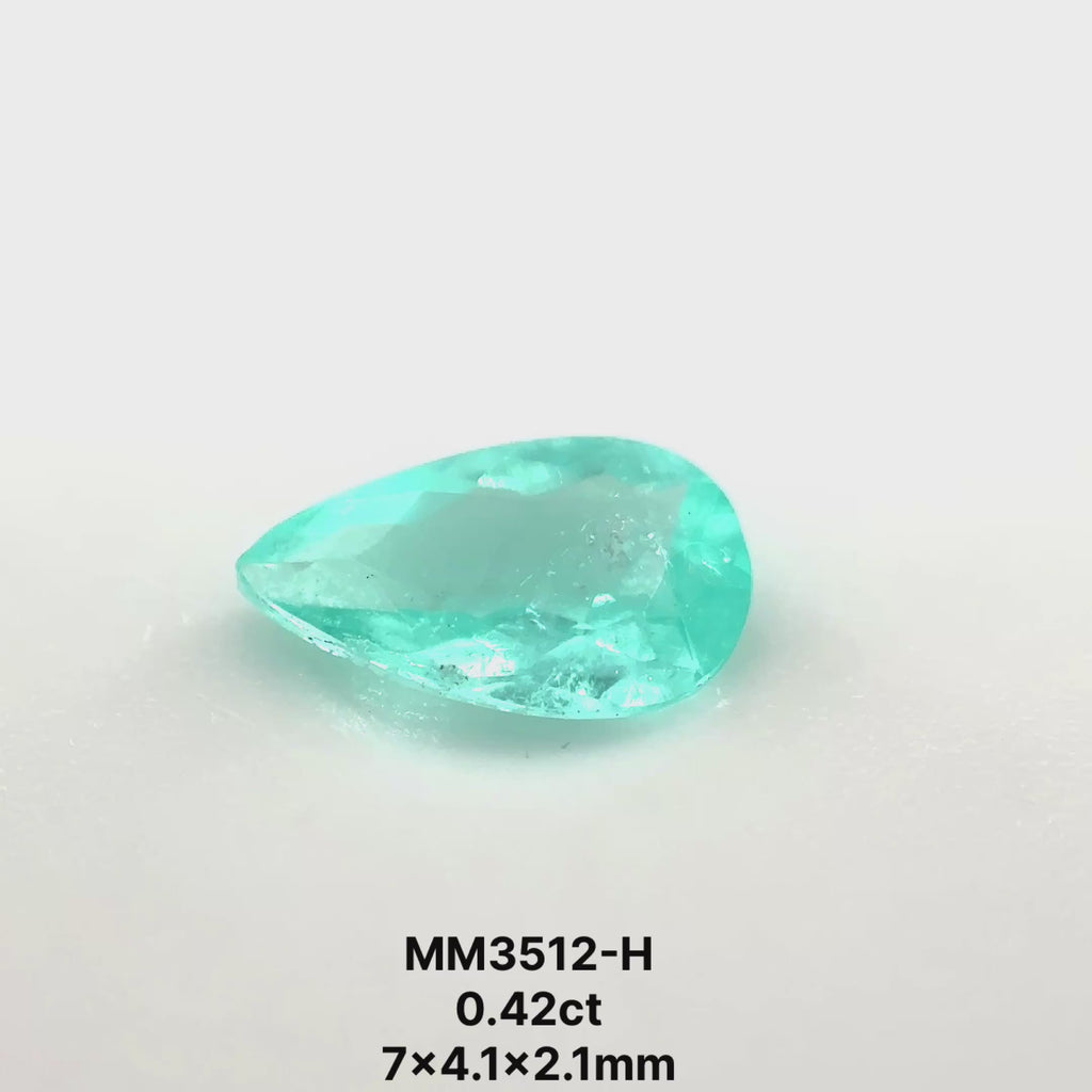 *TUCSON* Bespoke 0.42 Carat Pear Paraíba Tourmaline