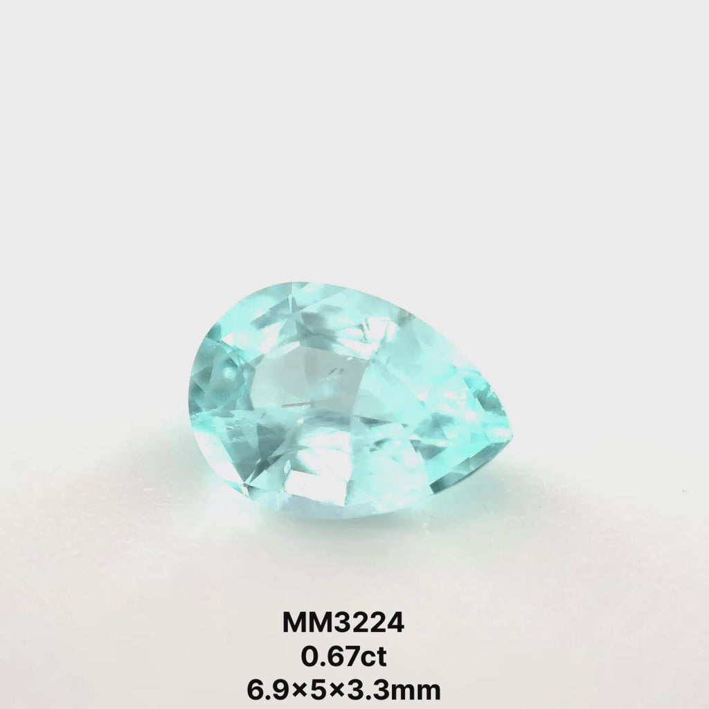 *COUTURE* Bespoke 0.67 Carat Pear Cut Paraíba Tourmaline