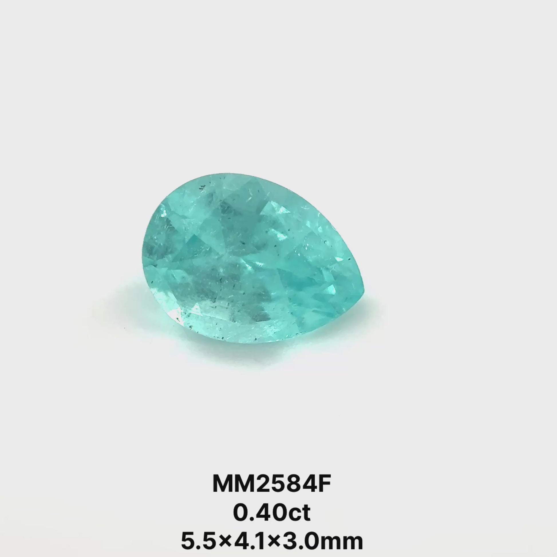 *BLACK FRIDAY* Bespoke 0.40 Carat Pear Paraíba Tourmaline