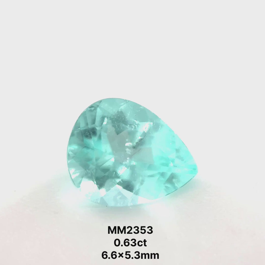 *BLACK FRIDAY* Bespoke 0.63 Carat Pear Paraíba Tourmaline