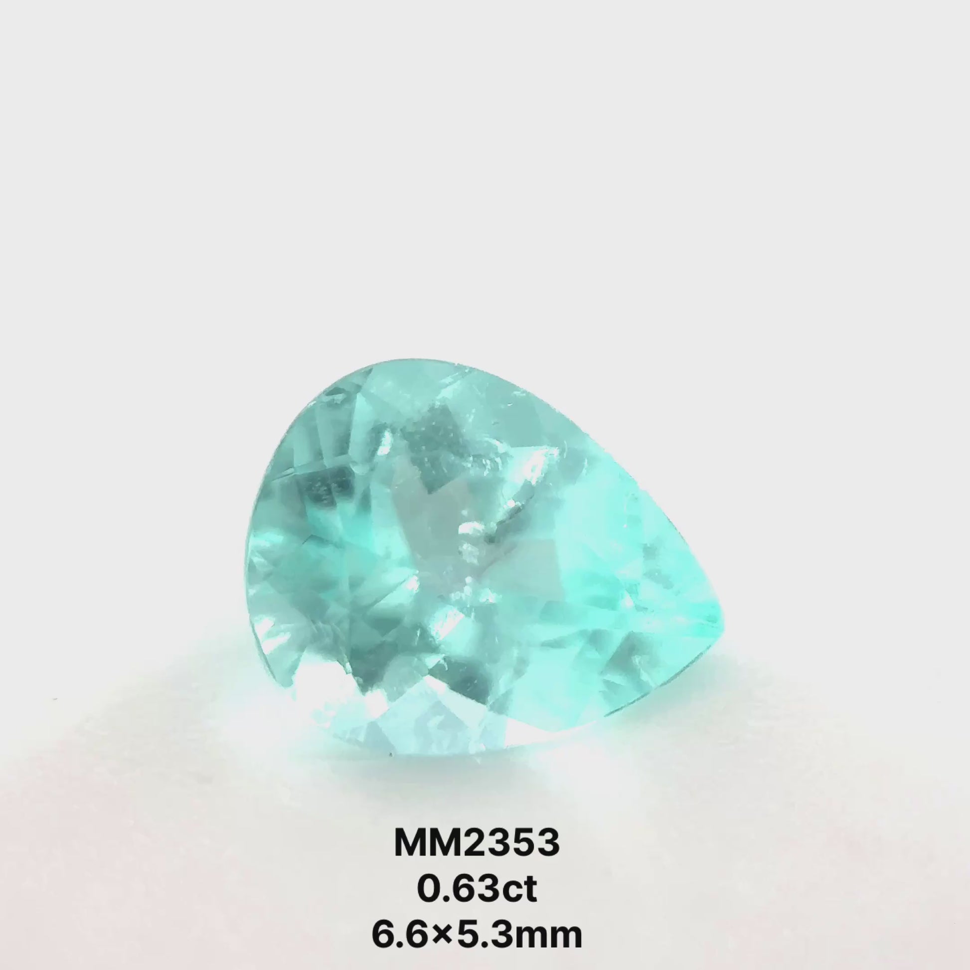 *BLACK FRIDAY* Bespoke 0.63 Carat Pear Paraíba Tourmaline