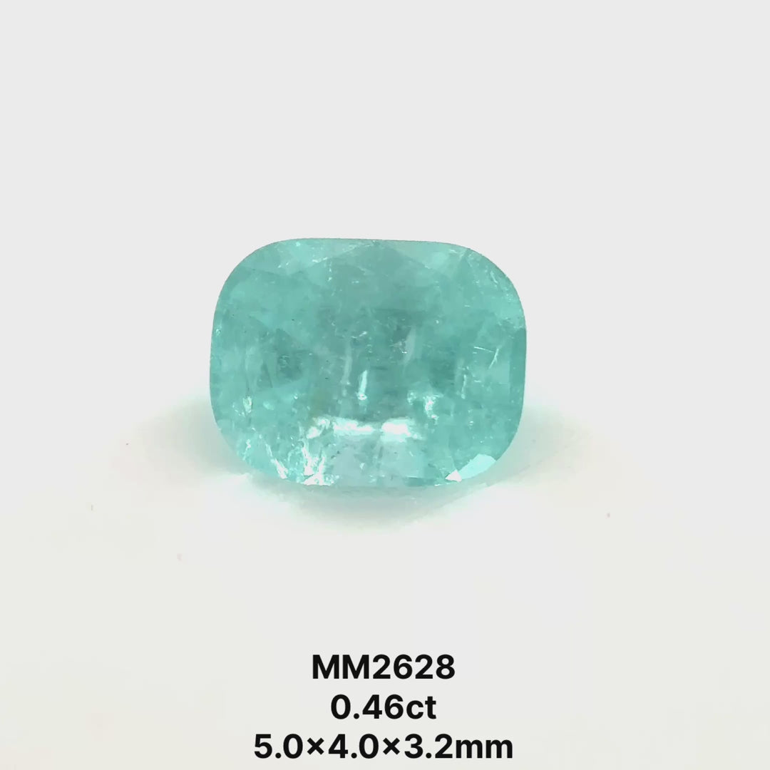 *SEPTEMBER GEM DROP* Bespoke 0.46 Carat Rectangular Cushion Cut Paraíba Tourmaline
