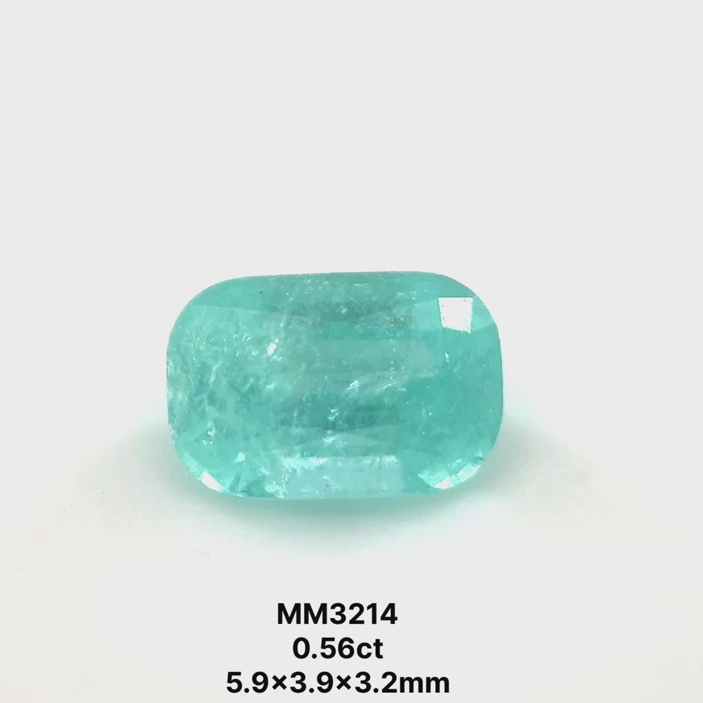 *SEPTEMBER GEM DROP* Bespoke 0.56 Carat Rectangular Cushion Cut Paraíba Tourmaline