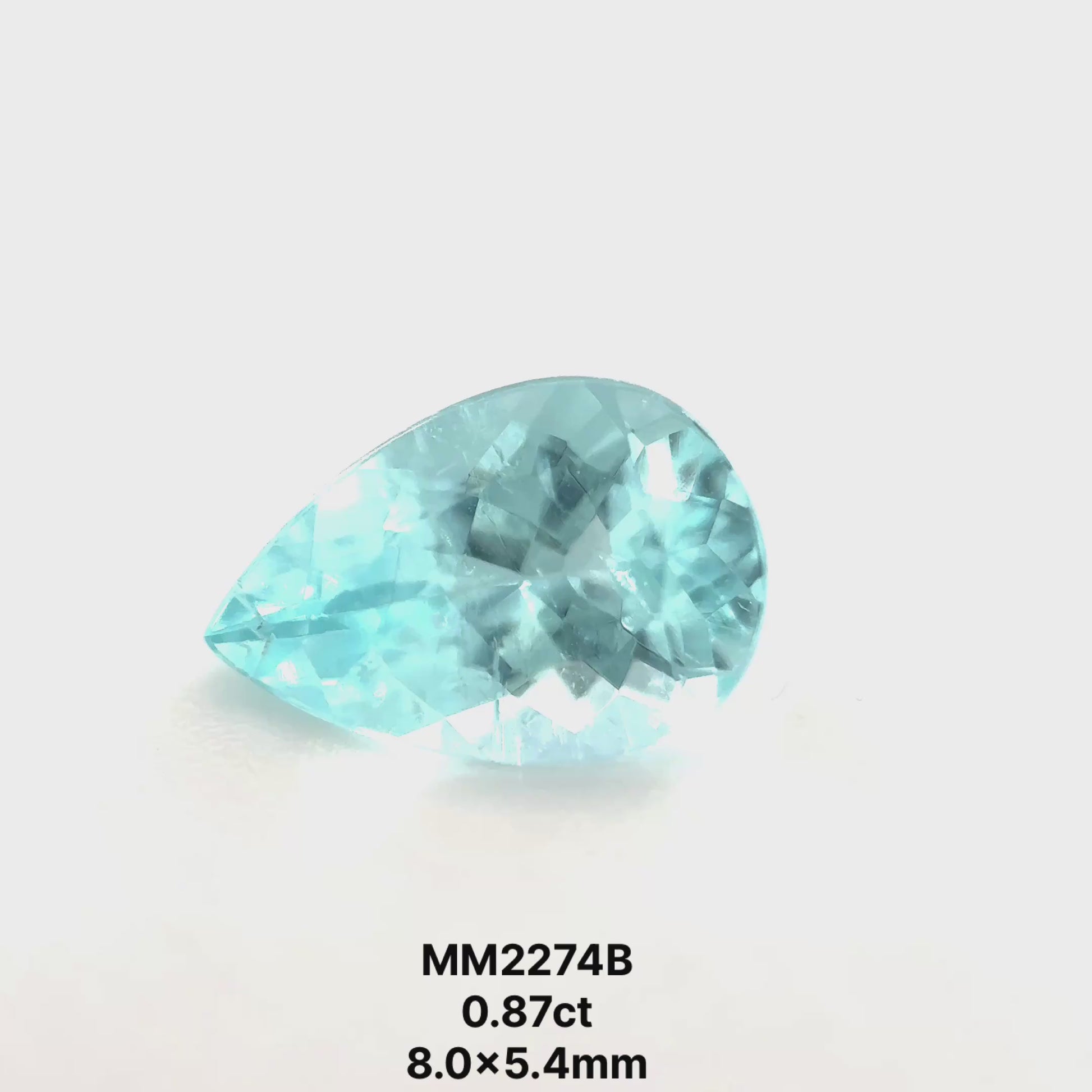 *BLACK FRIDAY* Bespoke 0.87 Carat Pear Paraíba Tourmaline