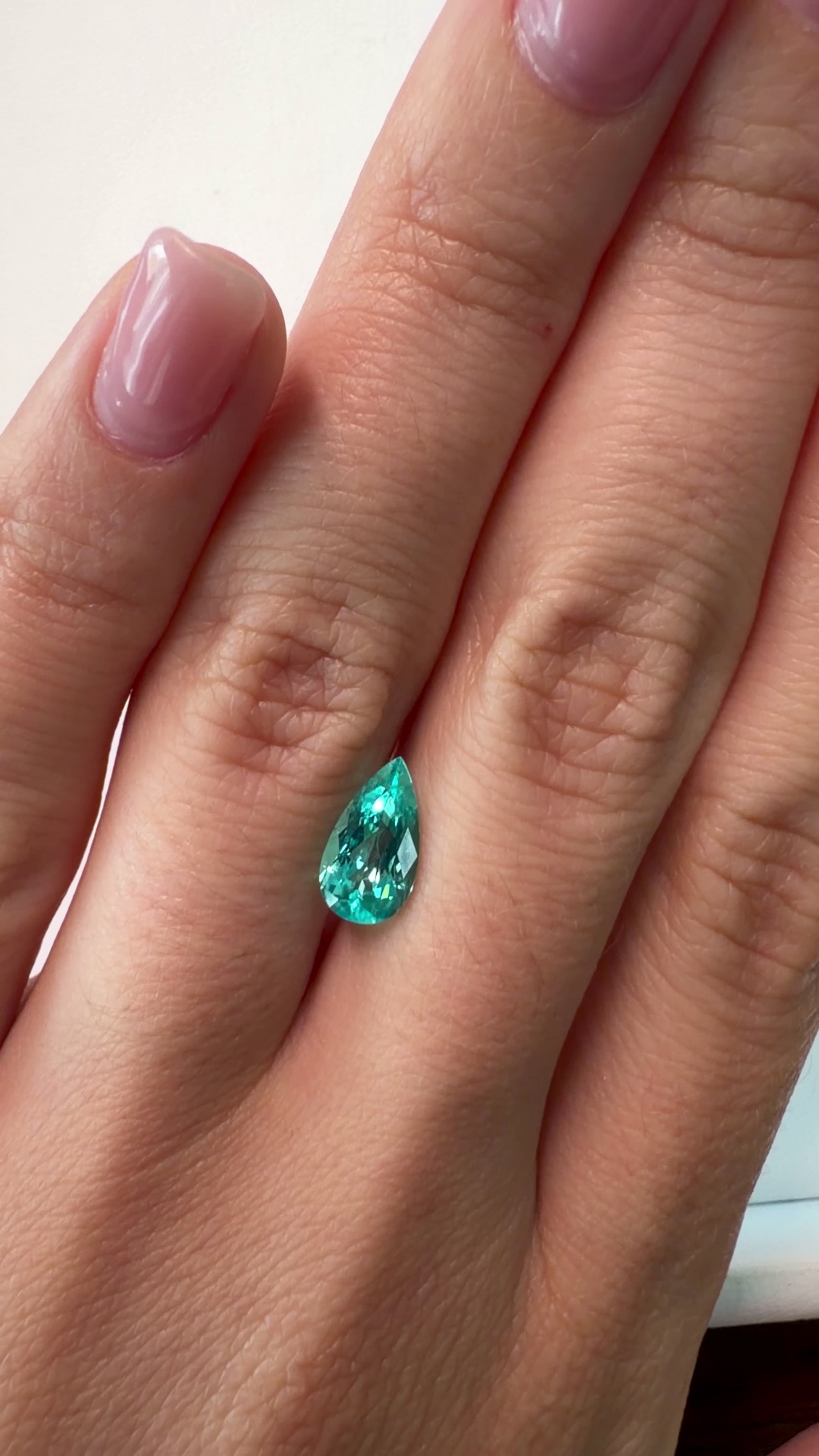 *NEW* Bespoke 1.30 Carat Pear Paraíba Tourmaline