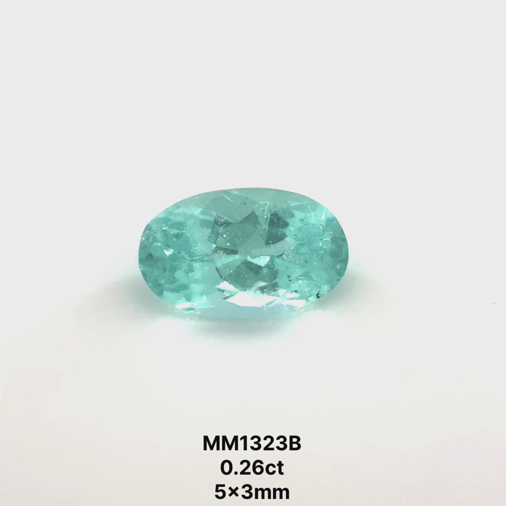*COUTURE* Bespoke 0.26 Carat Oval Cut Paraíba Tourmaline