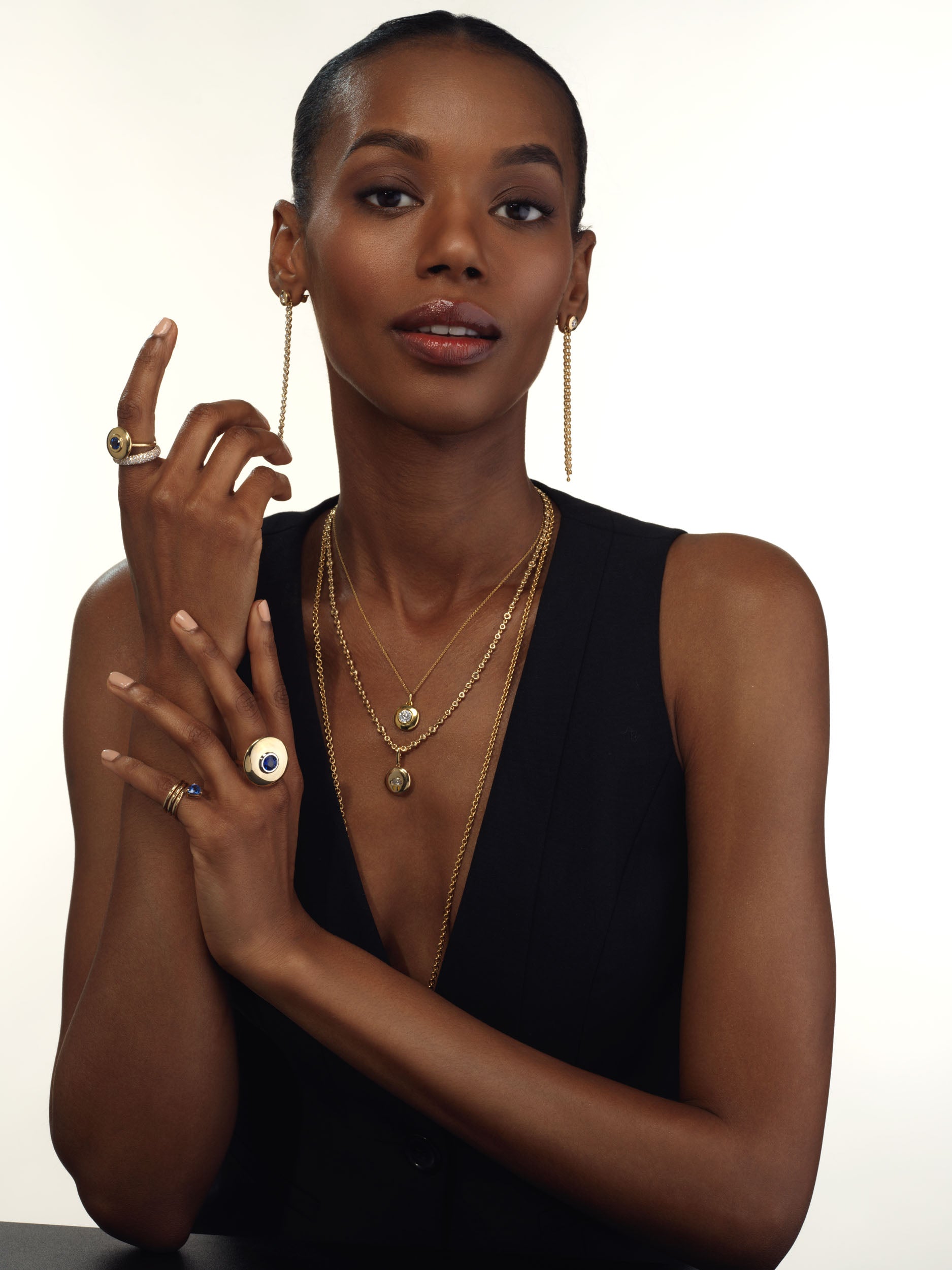 Classic Diamond Saucer Pendant