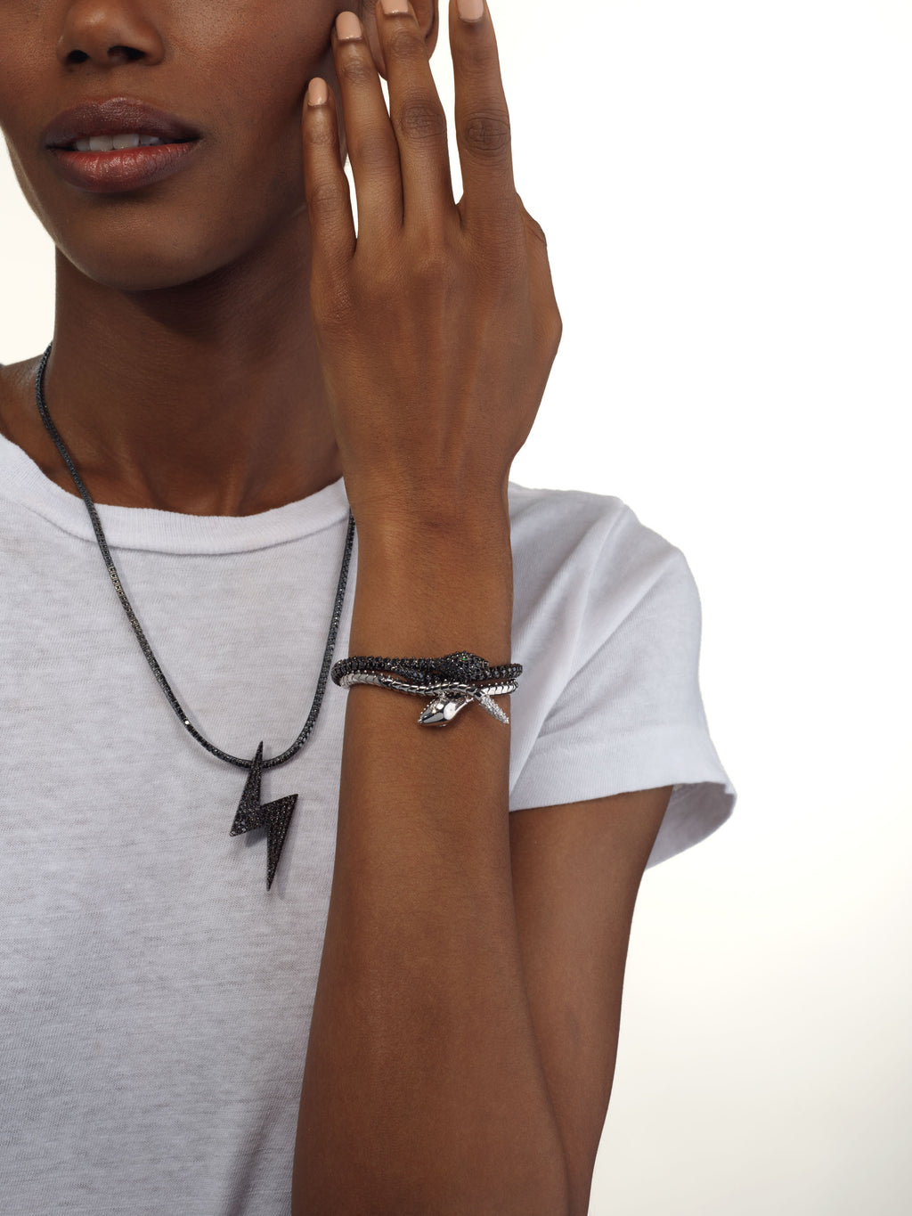 Black Diamond Serpent Bracelet