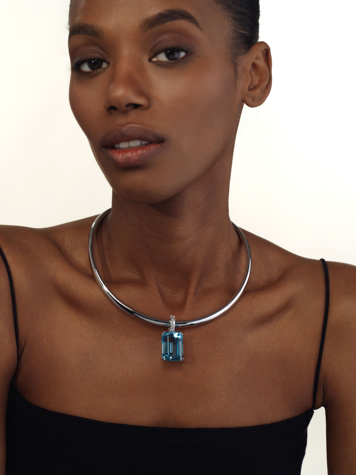 Brazilian Aquamarine Trinity Pendant