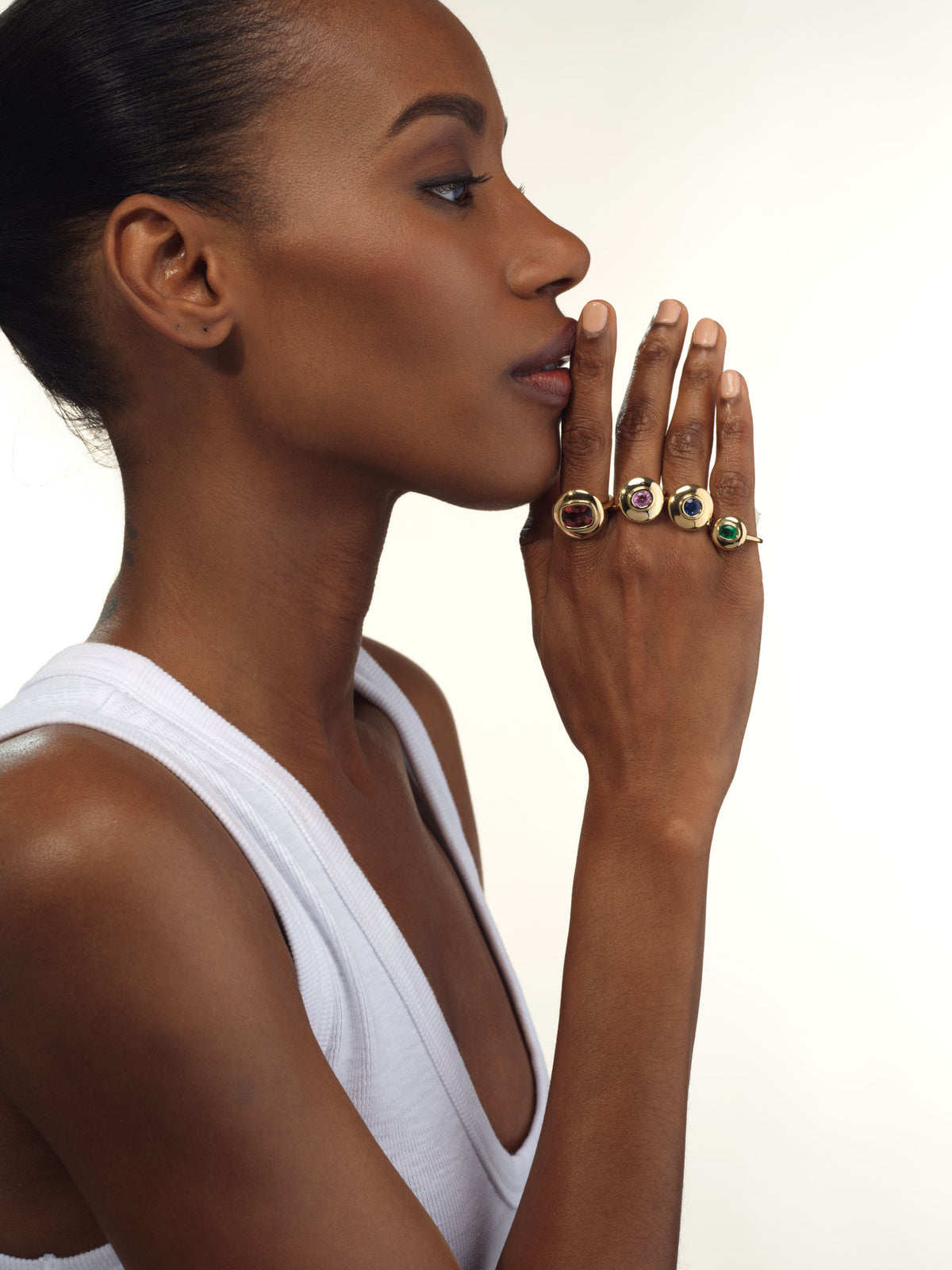 Skylight Starburst Saucer Ring