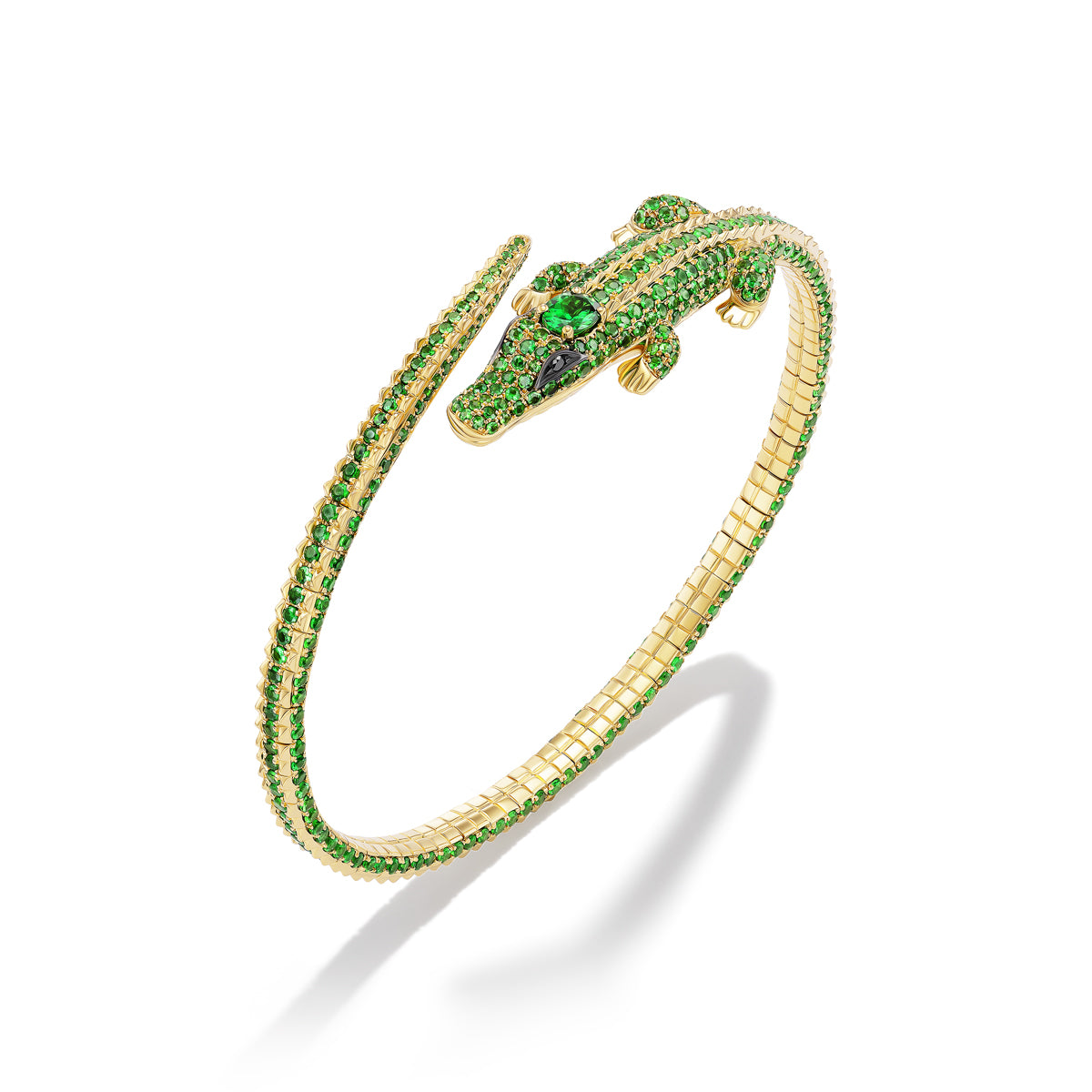 *NEW* Tsavorite Alligator Bangle