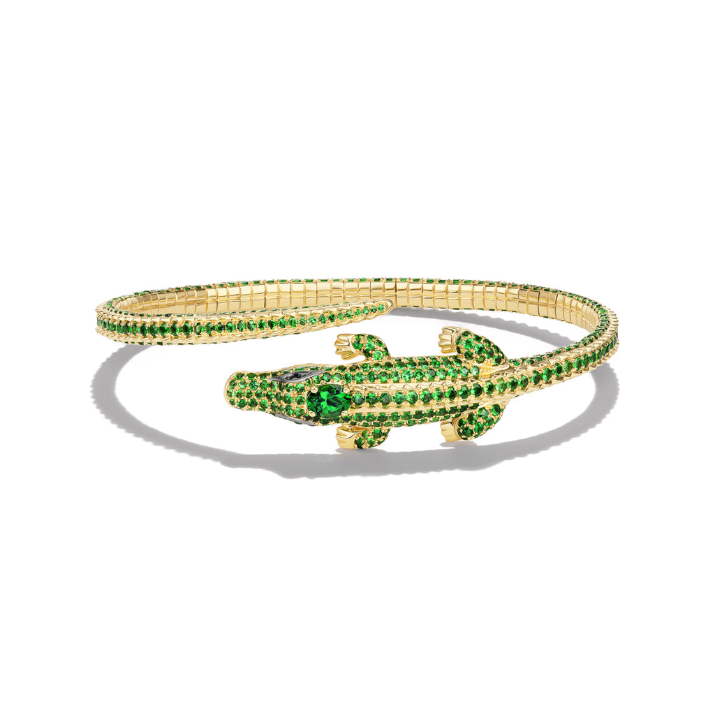 *NEW* Tsavorite Alligator Bangle