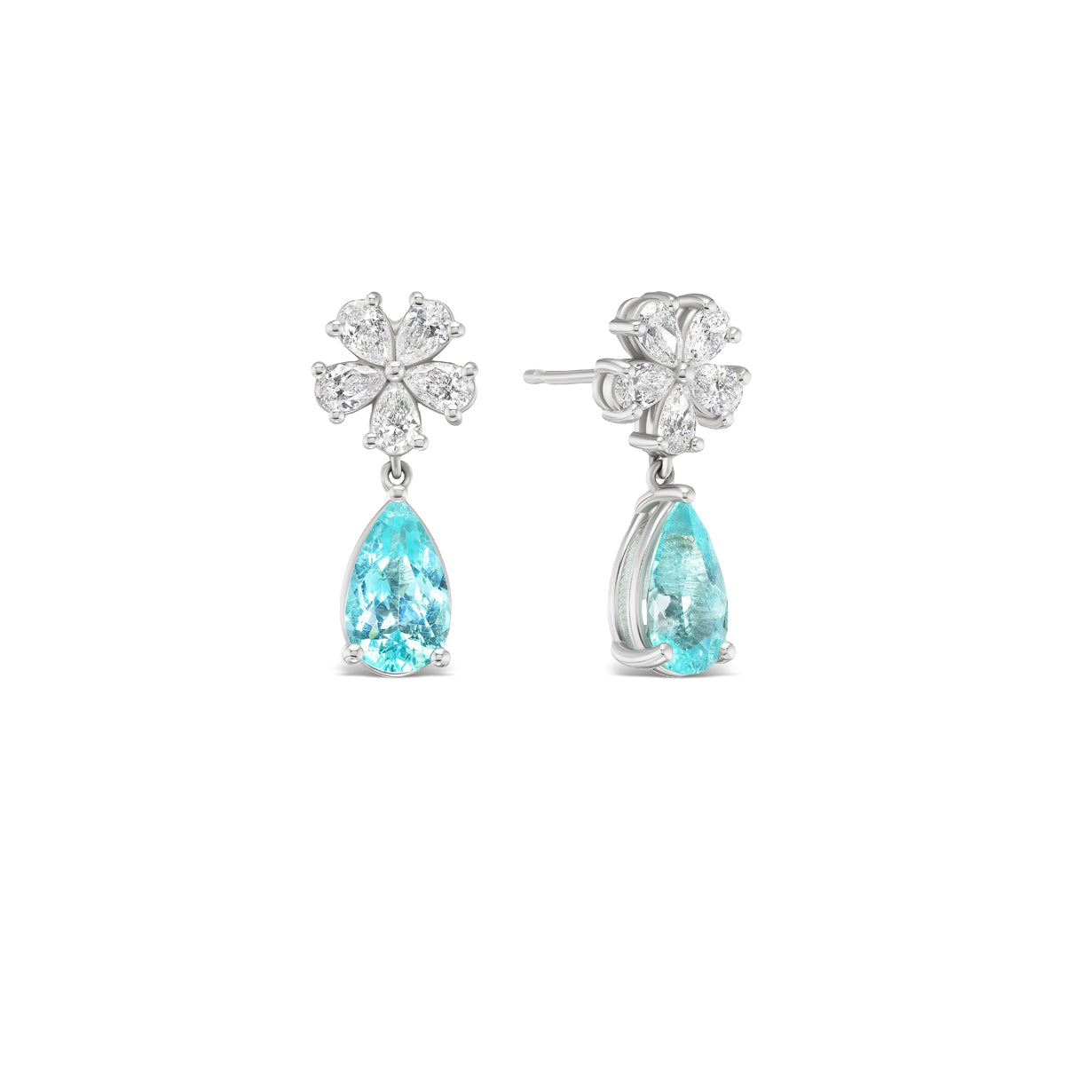 *NEW* Bespoke Forget-Me-Not Paraíba Drop Earrings