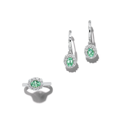 *BLACK FRIDAY* Bespoke 0.99CTW Pair of Oval Paraíba Tourmalines